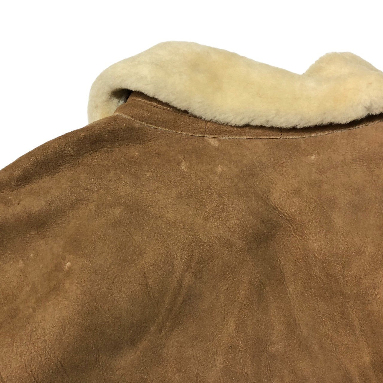 VINTAGE(ヴィンテージ) 80~90's genuine shearling jacket ムートンジャケット ヴィンテージ ベージュ×アイボリー