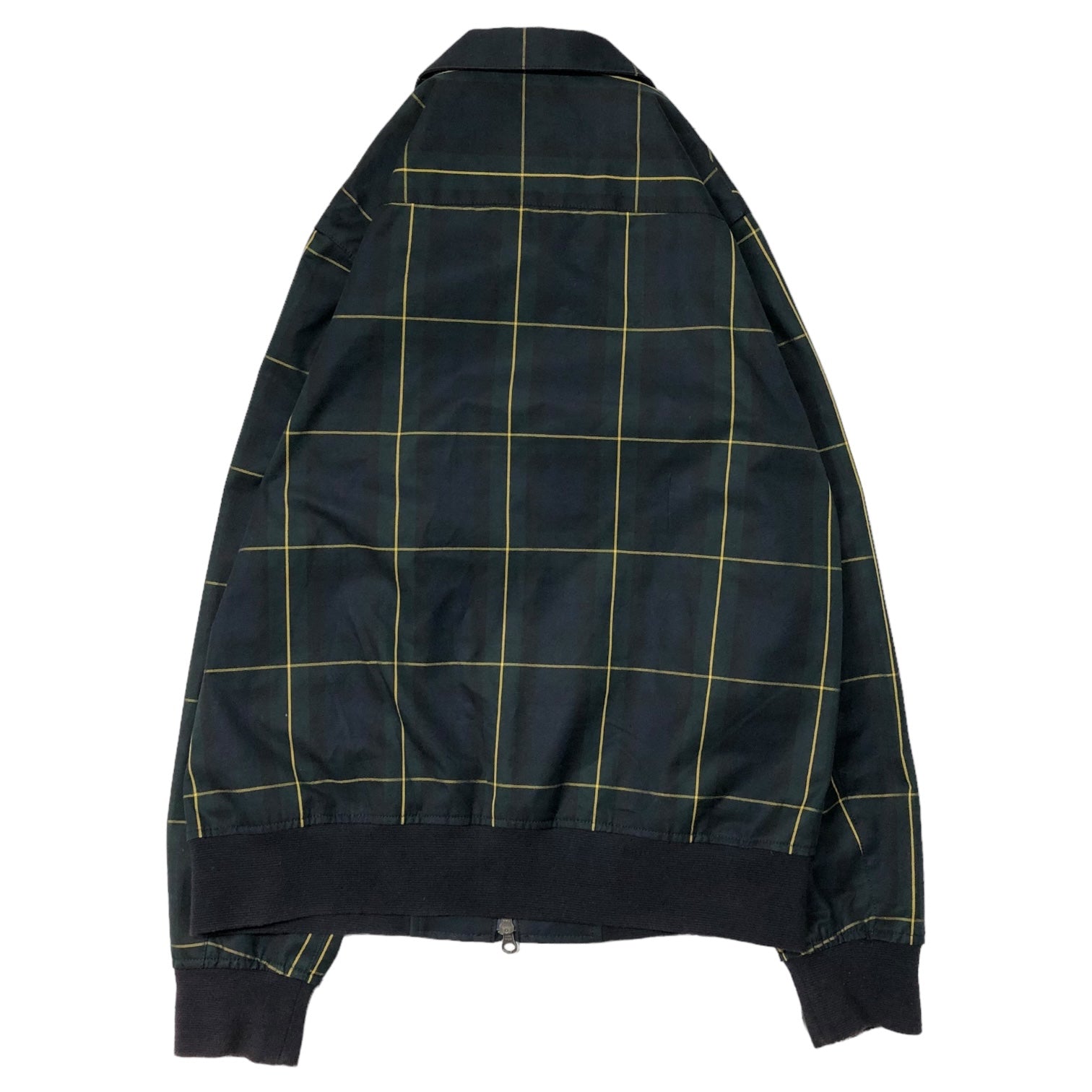 FRED PERRY(フレッドペリー) Harrington jacket ハリントン ジャケット F2472 S グリーン×ネイビー ウォーター リペレント スイングトップ ジャケット チェック