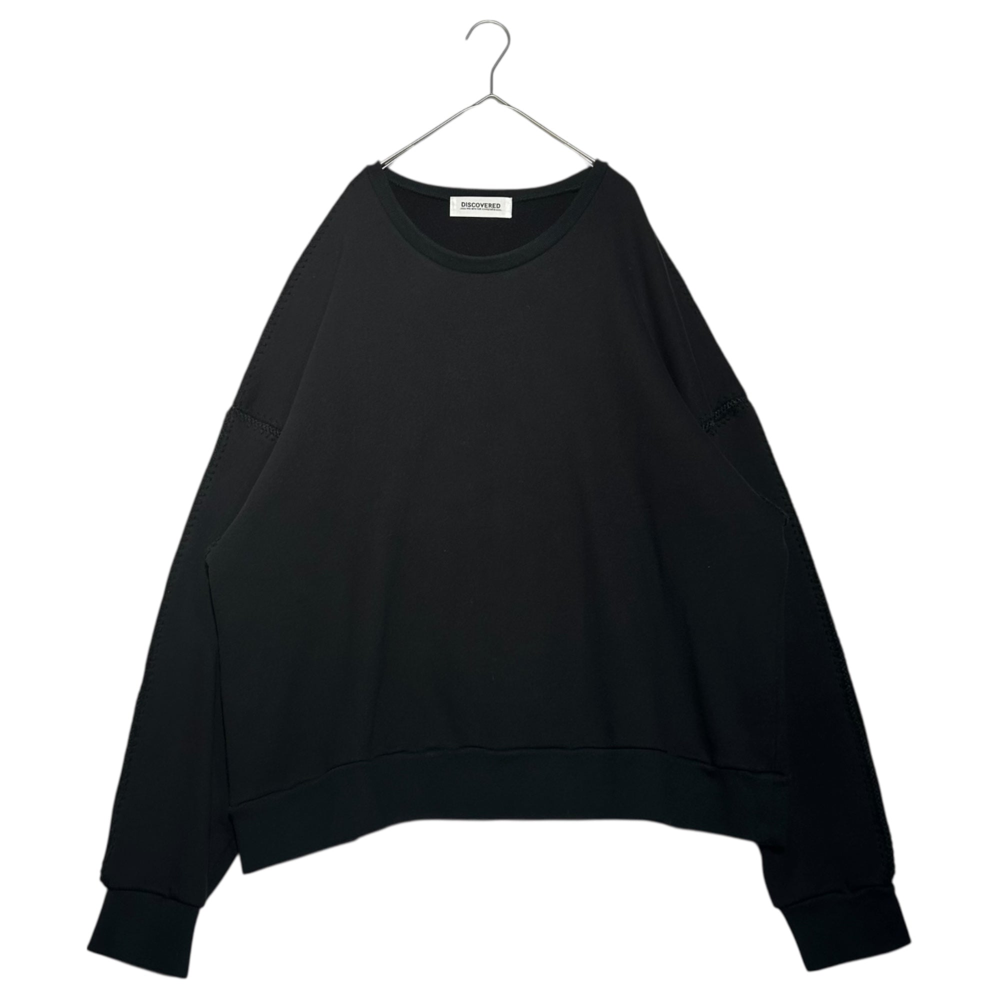 DISCOVERED(ディスカバード) 23AW SHELL STITCH SWEAT シェル ステッチ スウェット DC-23AW-CU-11 3 ブラック