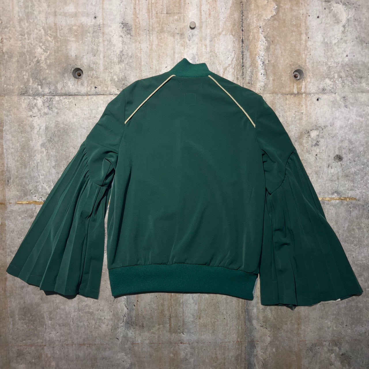 FACETASM(ファセッタズム) PLEATED SLEEVE TRACK JACKET/トラックジャケット FNT-JK-W03 1(Sサイズ程度) グリーン