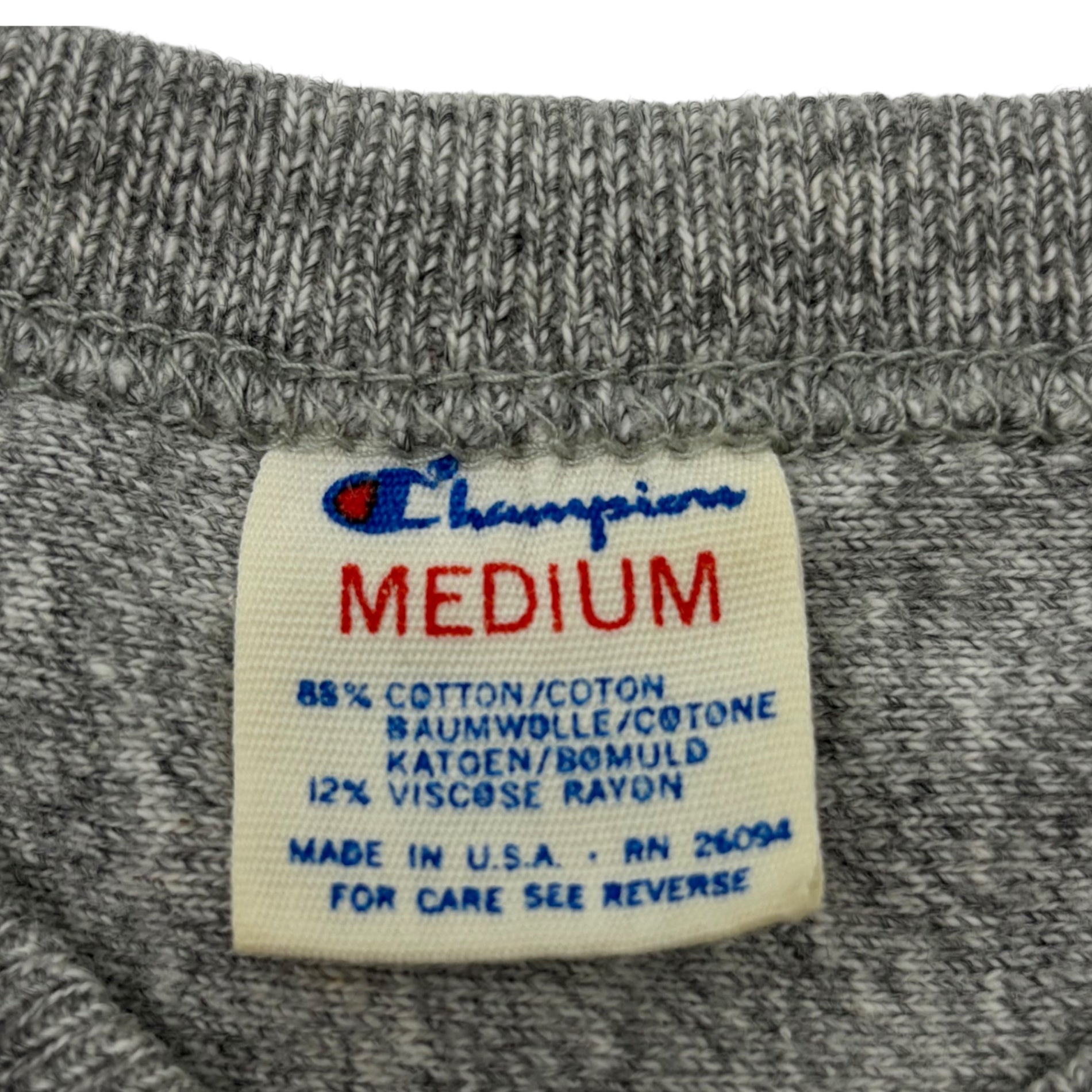 Champion(チャンピオン) 80's USA made ”ST. NORBERT 85 COLLEGE” Football Tee フットボール Tシャツ M グレー×グリーン トリコタグ 80年代 ヴィンテージ