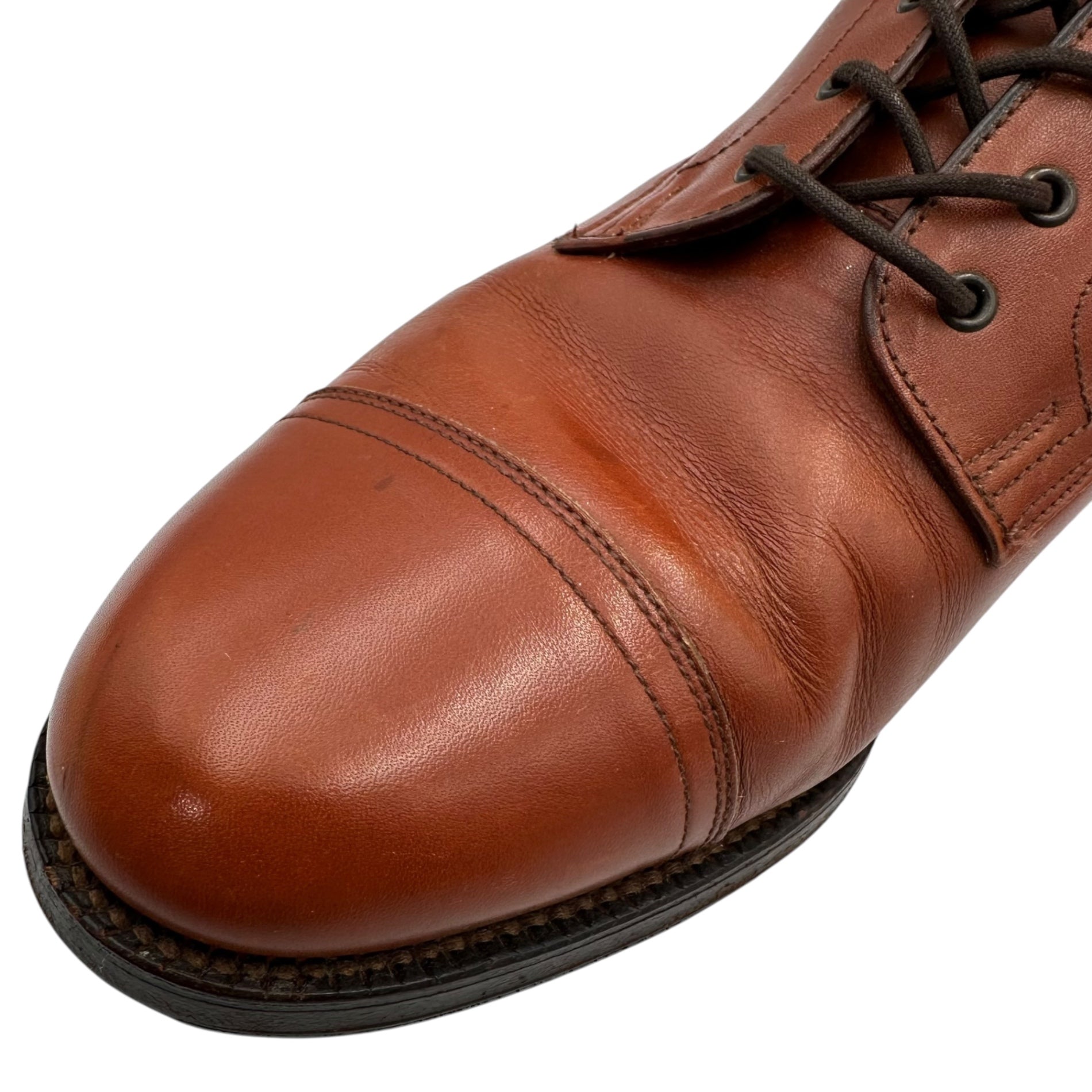 GRENSON(グレンソン) 1990’s England made Cap-toe boots キャップトゥ ブーツ 6208/49 7/E(25.5cm程度) ブラウン 90年代 ヴィンテージ イングランド製 ワーク
