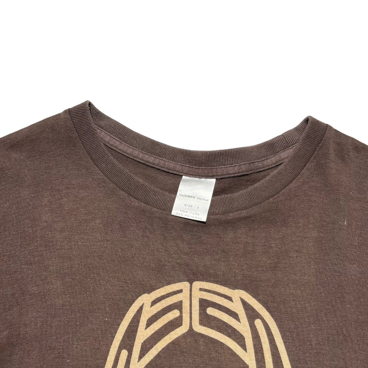 NUMBER (N)INE(ナンバーナイン) 02AW NOWHERE MAN T-SHIRT ノーウェアーマン Tシャツ ジョージ期 本人期 3(M) ブラウン