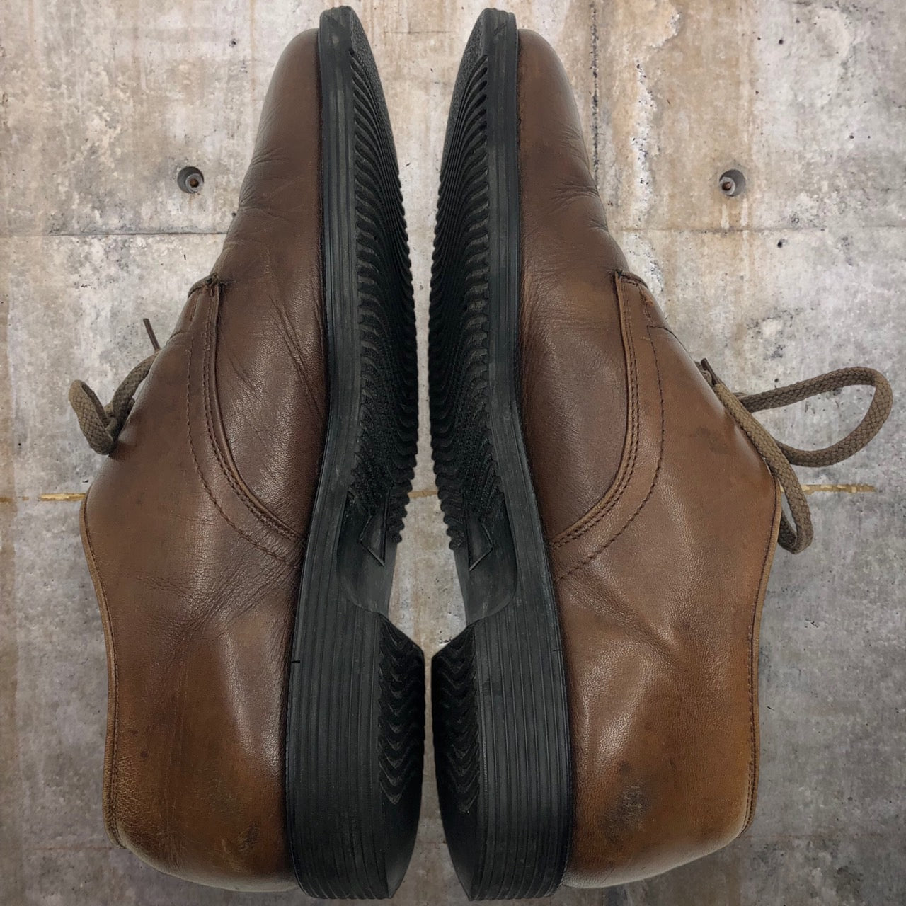 COMME des GARCONS HOMME(コムデギャルソンオム) 3ホールプレーントゥシューズ 24.5 ブラウン