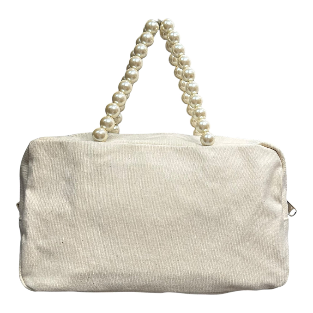 tricot COMME des GARCONS(トリココムデギャルソン) Pearl handle canvas mini handbag パール ハンドル キャンバス ミニ ハンド バッグ TC-K206 ホワイト