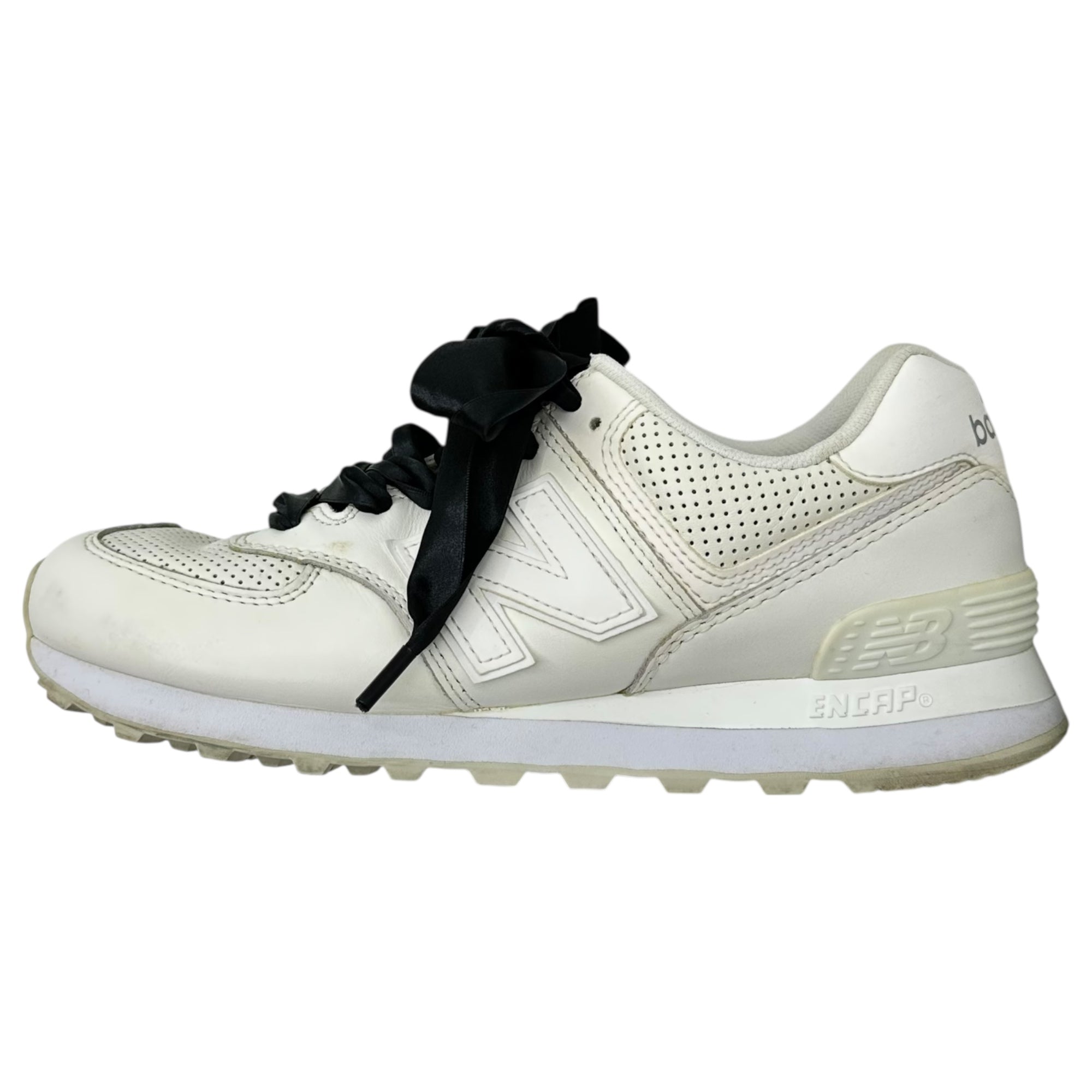 COMME des GARCONS JUNYA WATANABE×NEW BALANCE(コムデギャルソンジュンヤワタナベ×ニューバランス) 18SS ML574DAW Ribbon Lace Low-Cut Sneakers リボン レース ローカット スニーカー ML574DAW 25cm ホワイト コラボ
