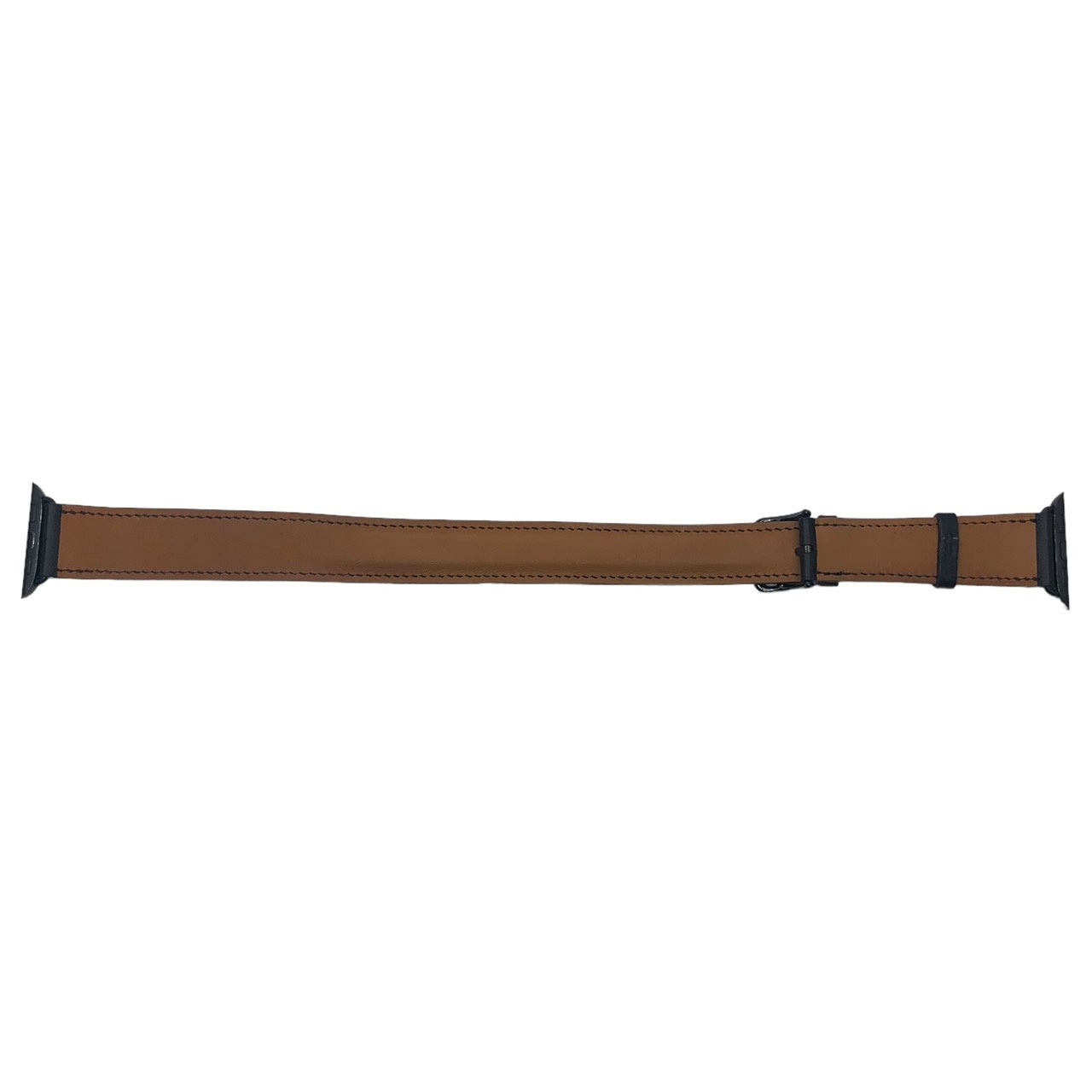 HERMES(エルメス) Apple Watch 用 レザーベルト アップルウォッチ 38/40/41対応 ヴォースイフト ブラック 38.40.41用 スペース ブラックステンレス スチールバックル ヴォースウィフト D刻印 2019年製造