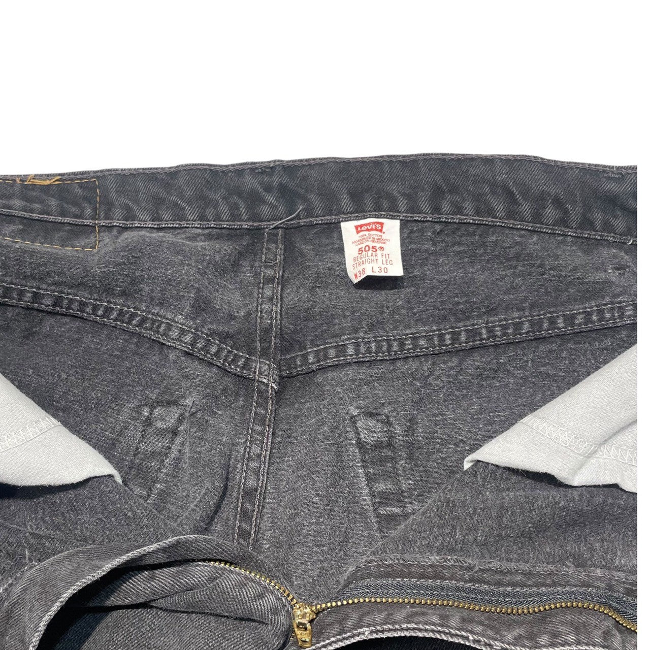 Levi's(リーバイス) 90's 505 black straight denim pants ブラック ストレート デニム パンツ 505-0260 W38/L30 ブラック 先染め メキシコ製 1998年製造 90年代 ヴィンテージ