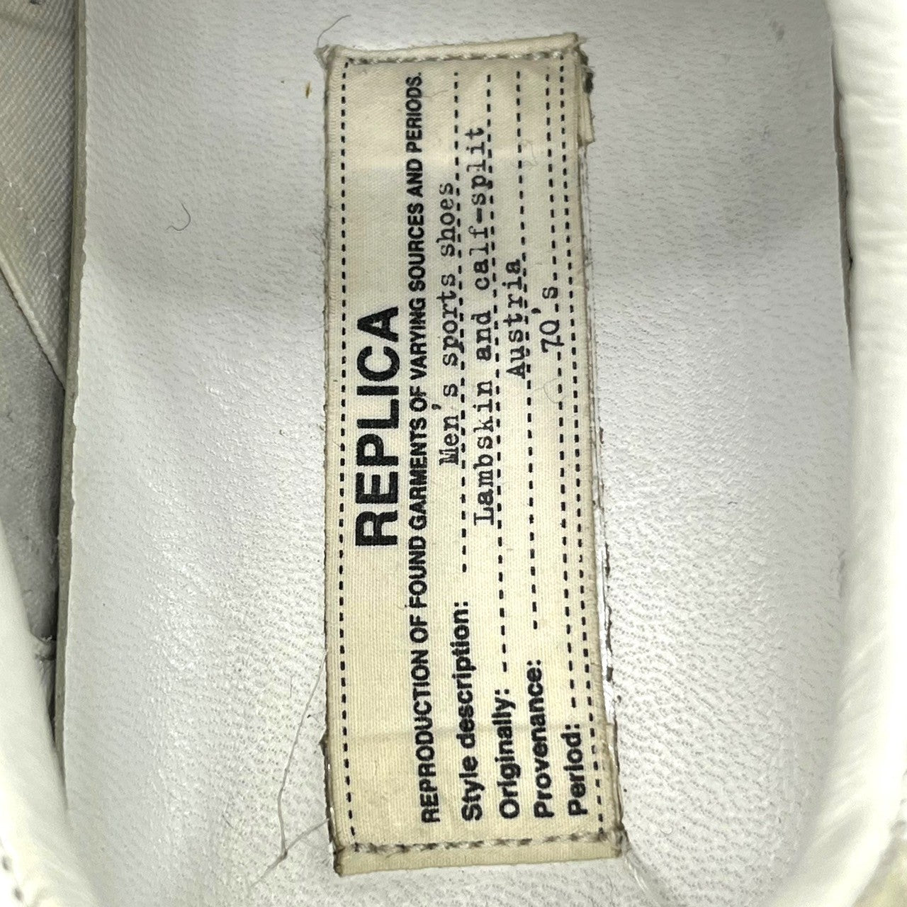 MAISON MARGIELA(メゾンマルジェラ) Replica German Trainer レプリカ ジャーマン トレーナー S57WS0236 41(26cm程度) ホワイト×グレー スニーカー