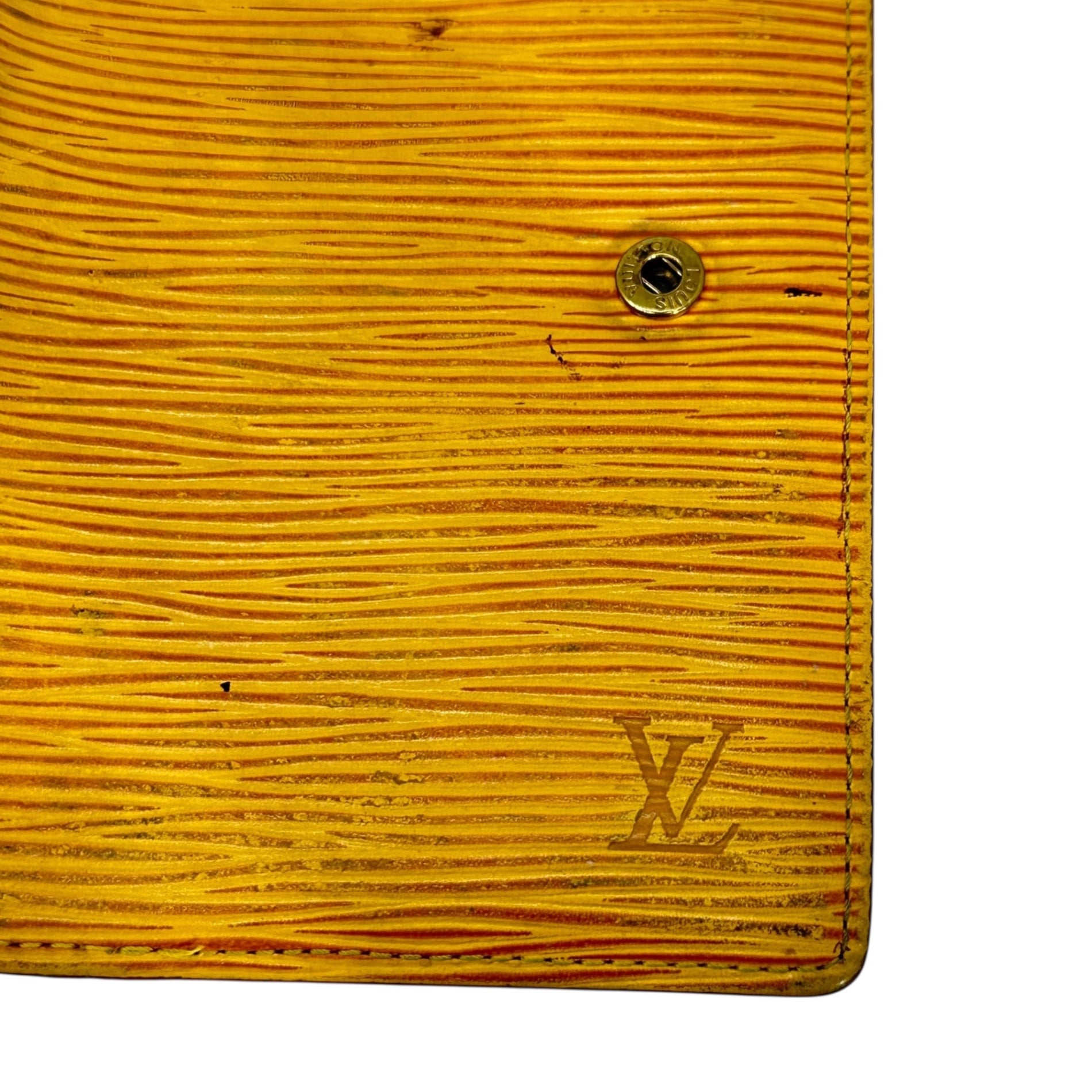 LOUIS VUITTON(ルイヴィトン) 96's アジェンダPM 手帳カバー 96年製 型番:R20059 イエロー 製造番号:CA1906