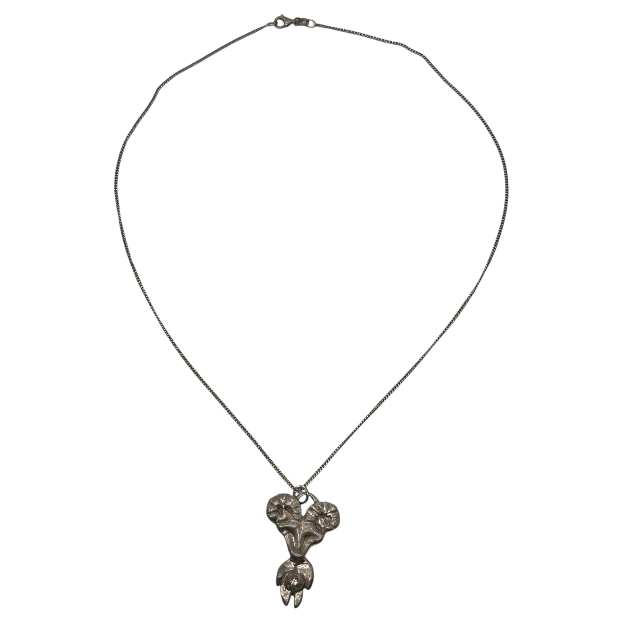 STONE BERRY(ストーンベリー) 925 Silver PREGGO PAN NECKLACE ”Pink Tourmaline” プレゴパン ピンク トルマリン ネックレス シルバー 石 ジュエリー ストックホルム発ブランド