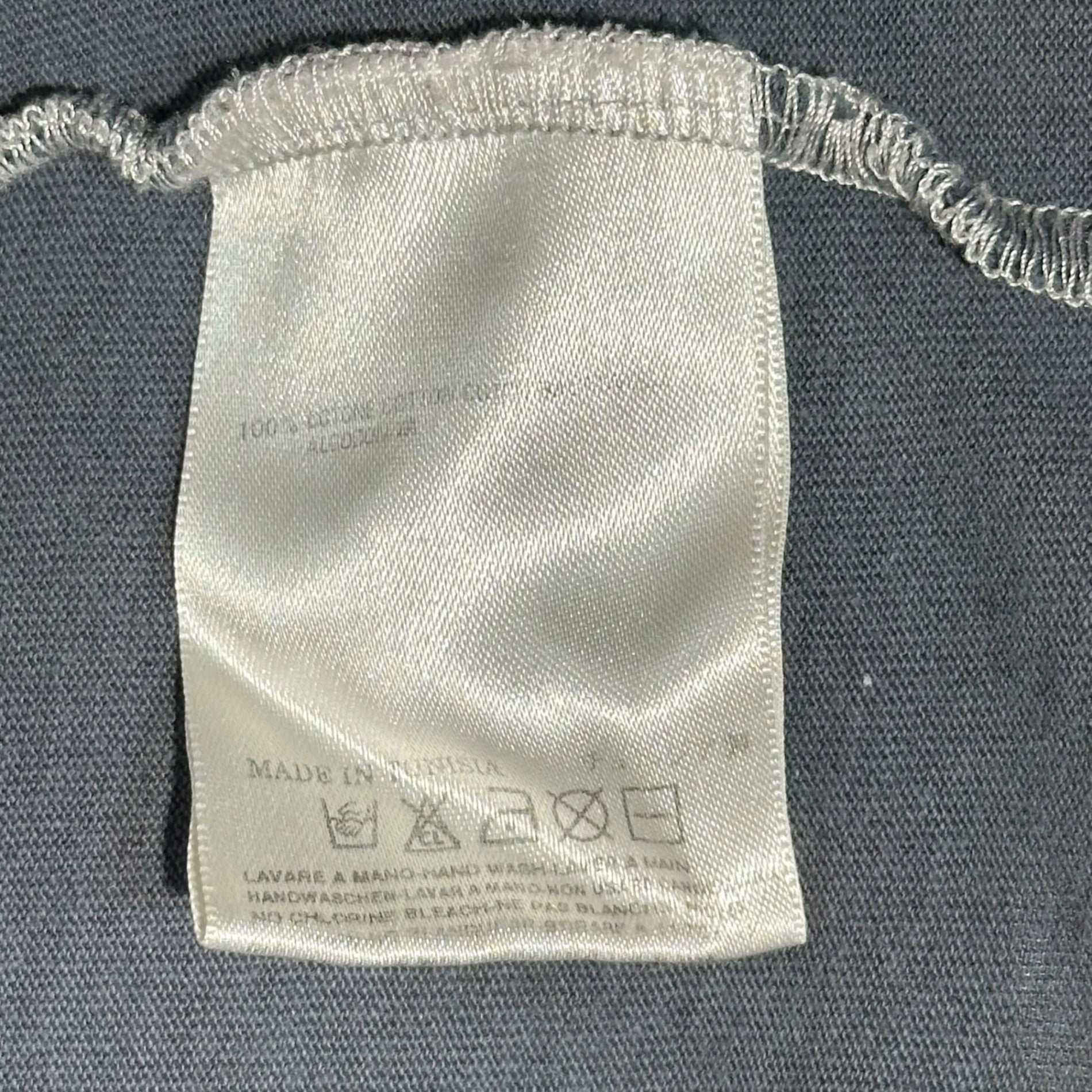 Maison Martin Margiela(メゾン マルタンマルジェラ) 08SS AIDS TEE エイズ Tシャツ 本人期 31 GC099 M(少し大きめ) グレー×ホワイト アーカイブ