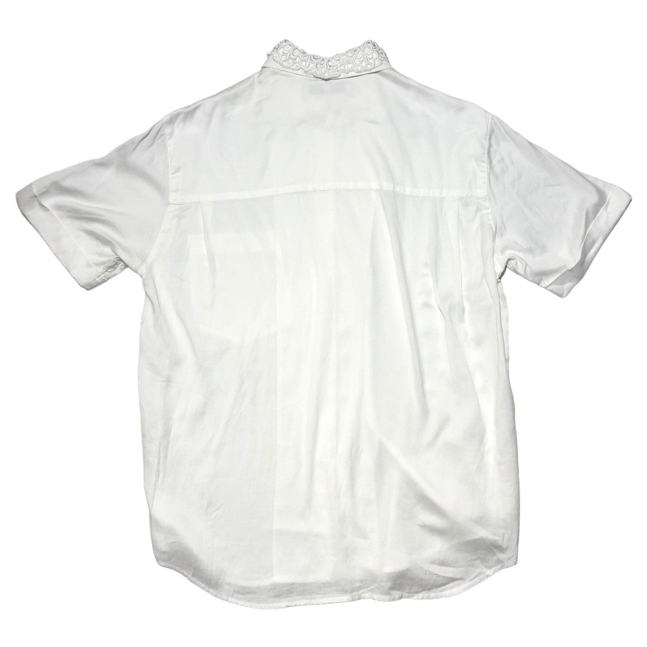 Christian Dior SPORTS(クリスチャンディオールスポーツ) 00s lace collar short sleeve shirt レース カラー 半袖シャツ S ホワイト ヴィンテージ ブラウス