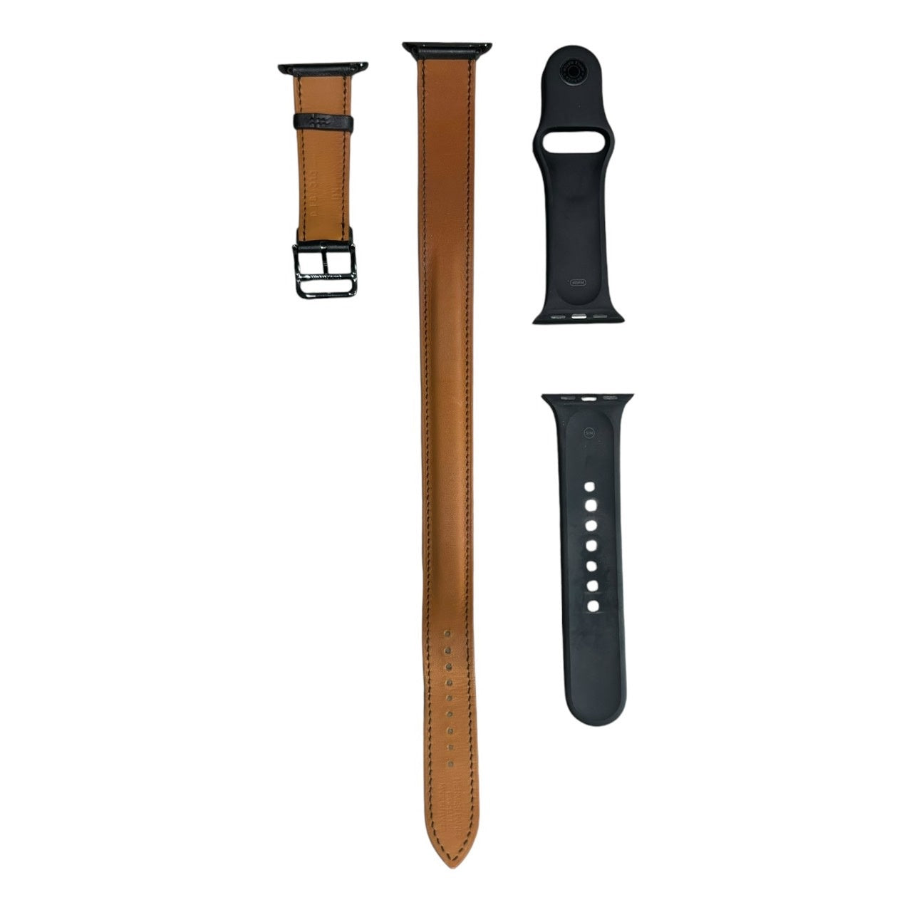HERMES(エルメス) Apple watch series5 Double Tour 40mm Space Black アップル ウォッチ A2156 40mm ブラック レザー ストラップ スポーツバンド ヴォースイ ヴォースウィフト D刻印