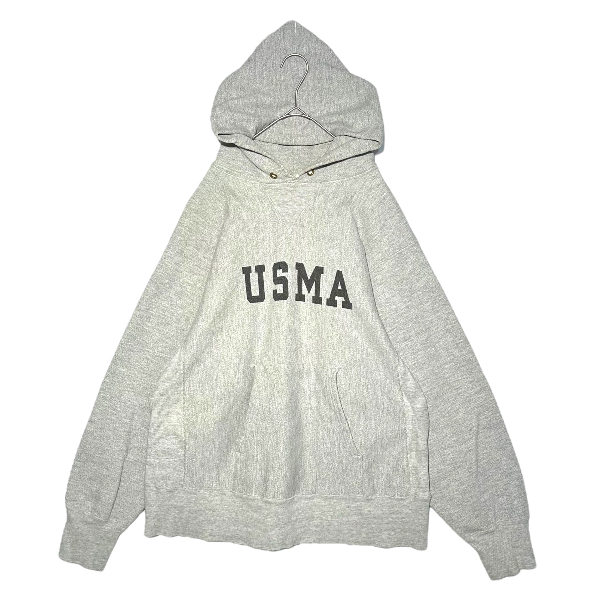 Champion(チャンピオン) 80's "USMA" REVERSE WEAVE HOODIE ヴィンテージ リバースウィーブ パーカー L グレー 80年代 トリコタグ