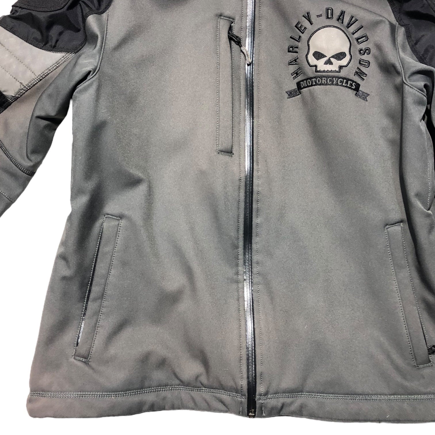 HARLEY DAVIDSON(ハーレーダヴィッドソン) Ridgeway Waterproof Riding Jacket リッジウェイ ウォータープルーフ ライディング ジャケット モーターサイクル 2輪 98110-16VM L グレー×ブラック ライダース バイカー レーシング