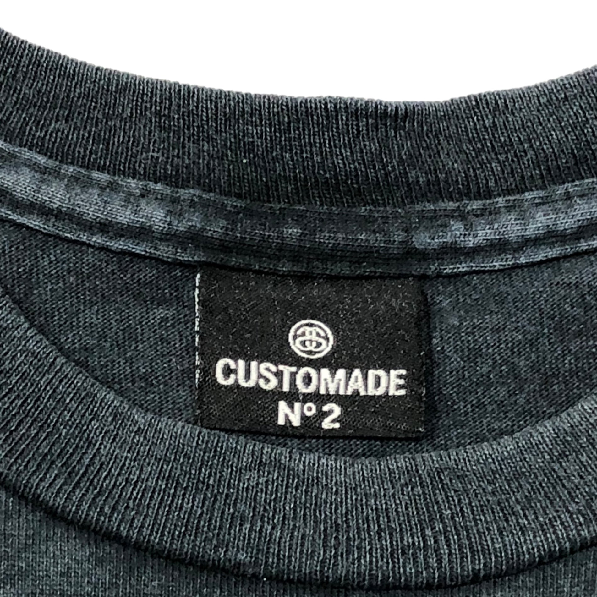 STUSSY(ステューシー) 00's CUSTOMADE back skull Tシャツ バックスカル SIZE FREE ブラック OLD STUSSY