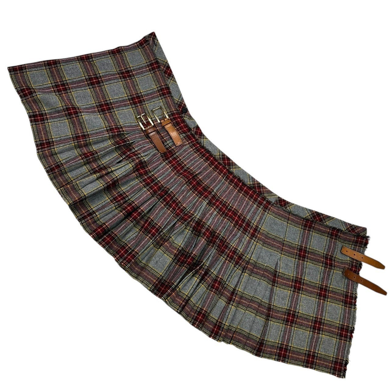 D&G(ディー&ジードルガバドルチェ&ガッバーナ) 00's Large quantity Patches Design Mini Skirt 00年代 多量 パッチ デザイン ミニ スカート 24 ブラウン