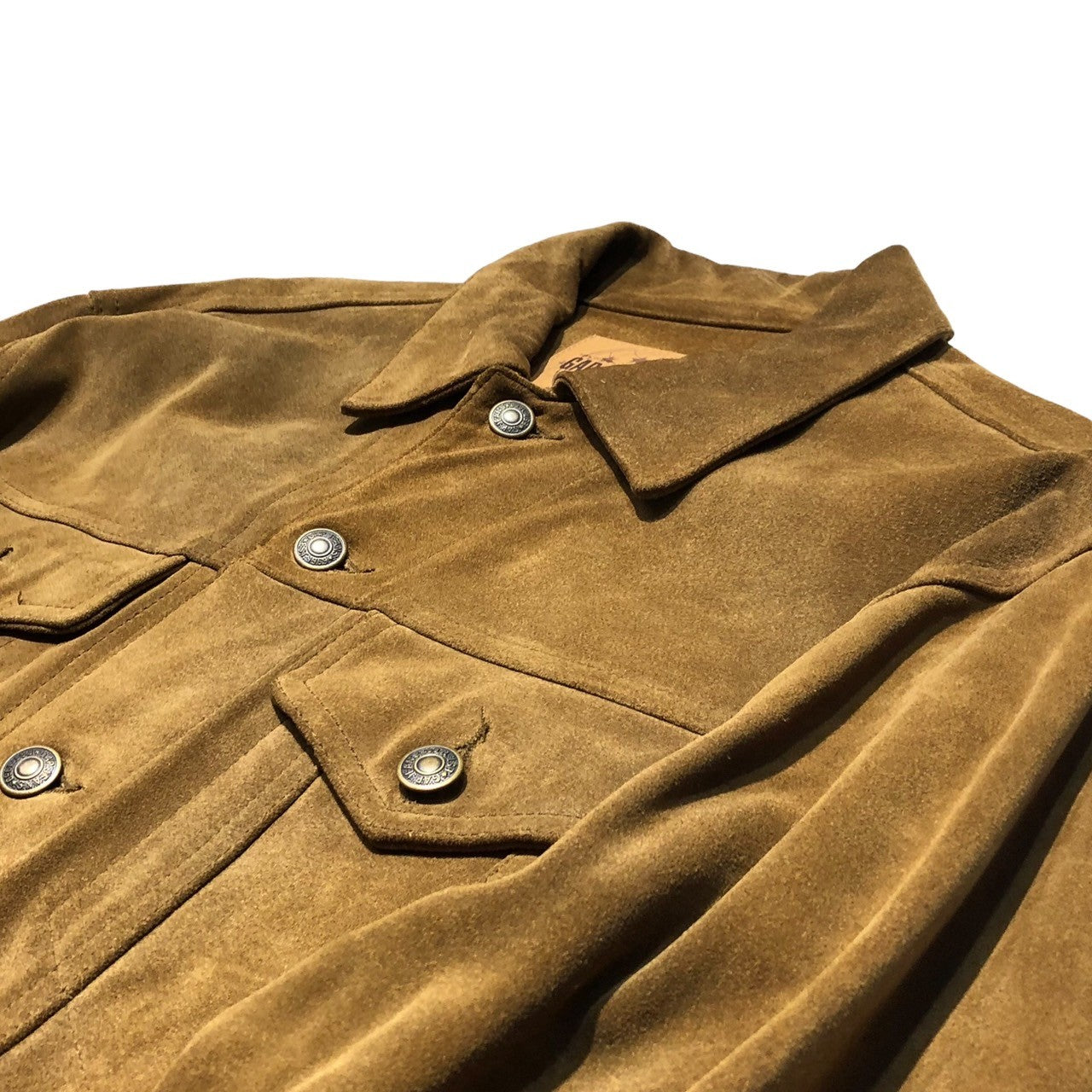 OLD GAP(オールドギャップ) 00's 3rd type suede trucker jacket スウェード トラッカー ジャケット 776016-00 M ブラウン 本革 Y2K レザー