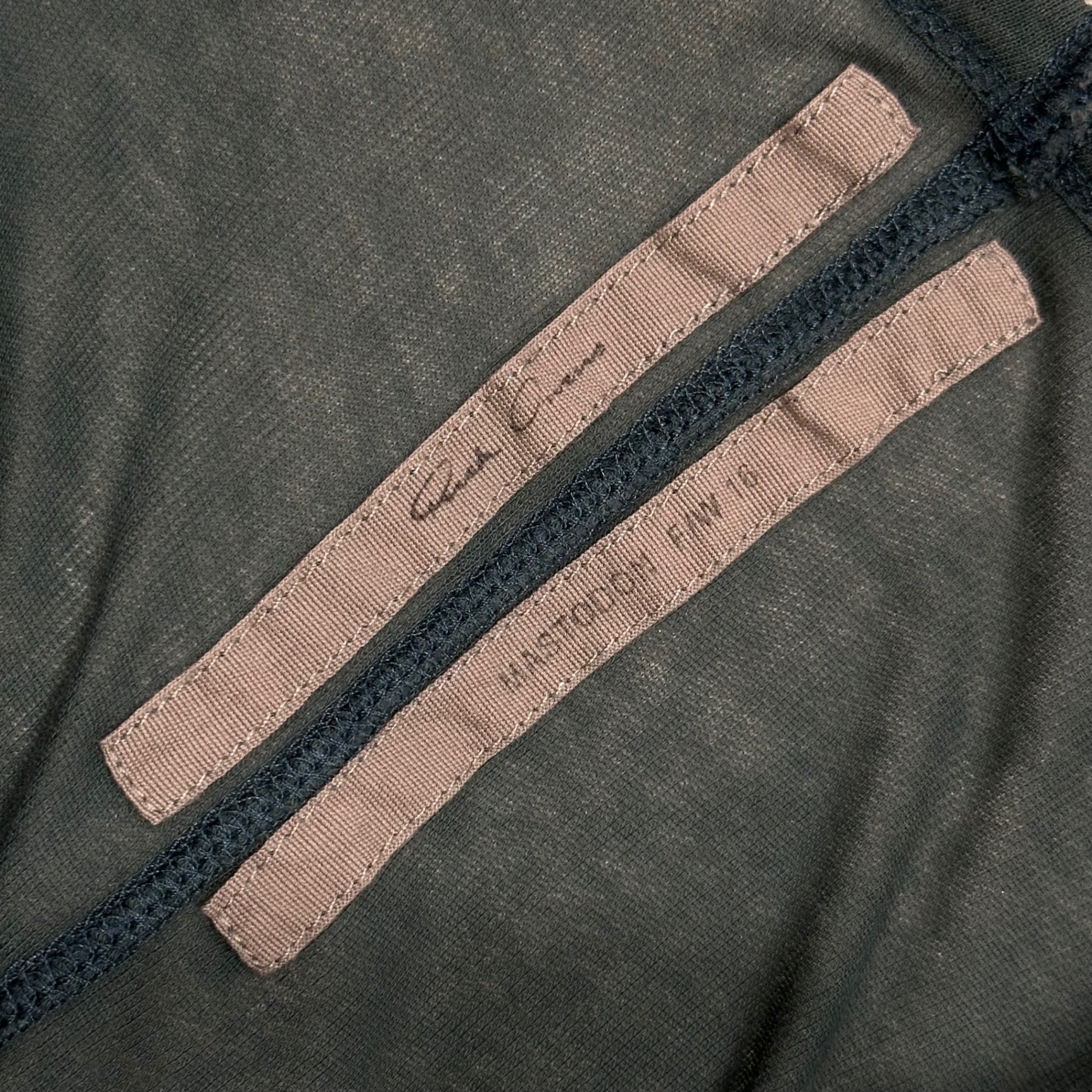 Rick Owens(リックオウエンス) 16AW L/S Ribbed T-Shirt 長袖 リブ カットソー RP16F2202 40 グリーン