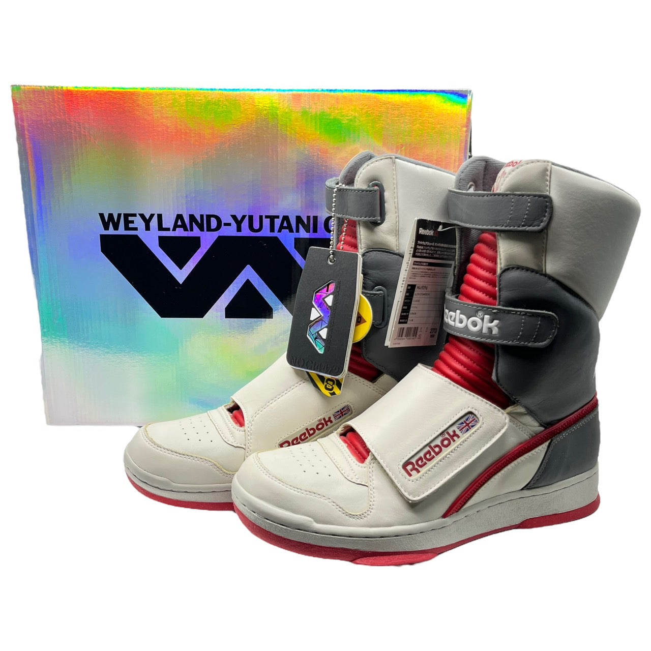 Reebok(リーボック) ALIEN STOMPER HI/エイリアンスタンパーハイ/ハイカットスニーカー/エイリアン2 M49096 27cm ホワイト×レッド×グレー EXCELLENT RED/SNOWY GREY 世界426足限定品
