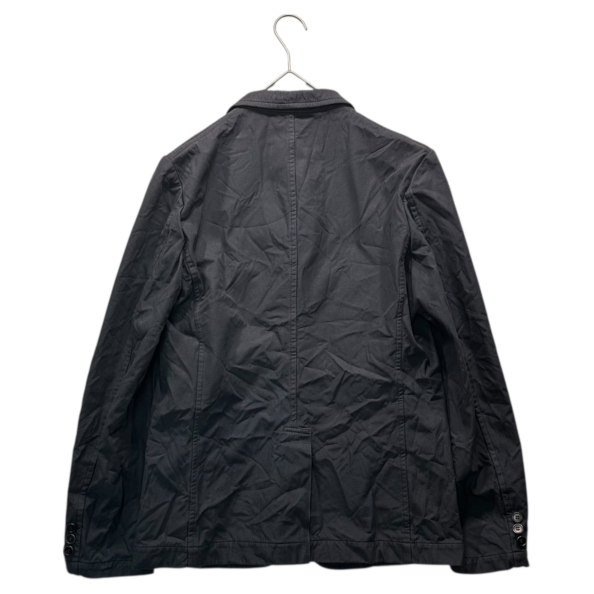 COMME des GARCONS HOMME(コムデギャルソンオム) 12SS Product-dyed 3B Cotton Tailored Jacket 製品染め シワ加工 3B コットン テーラード ジャケット HI-J022 XS ネイビー AD2011