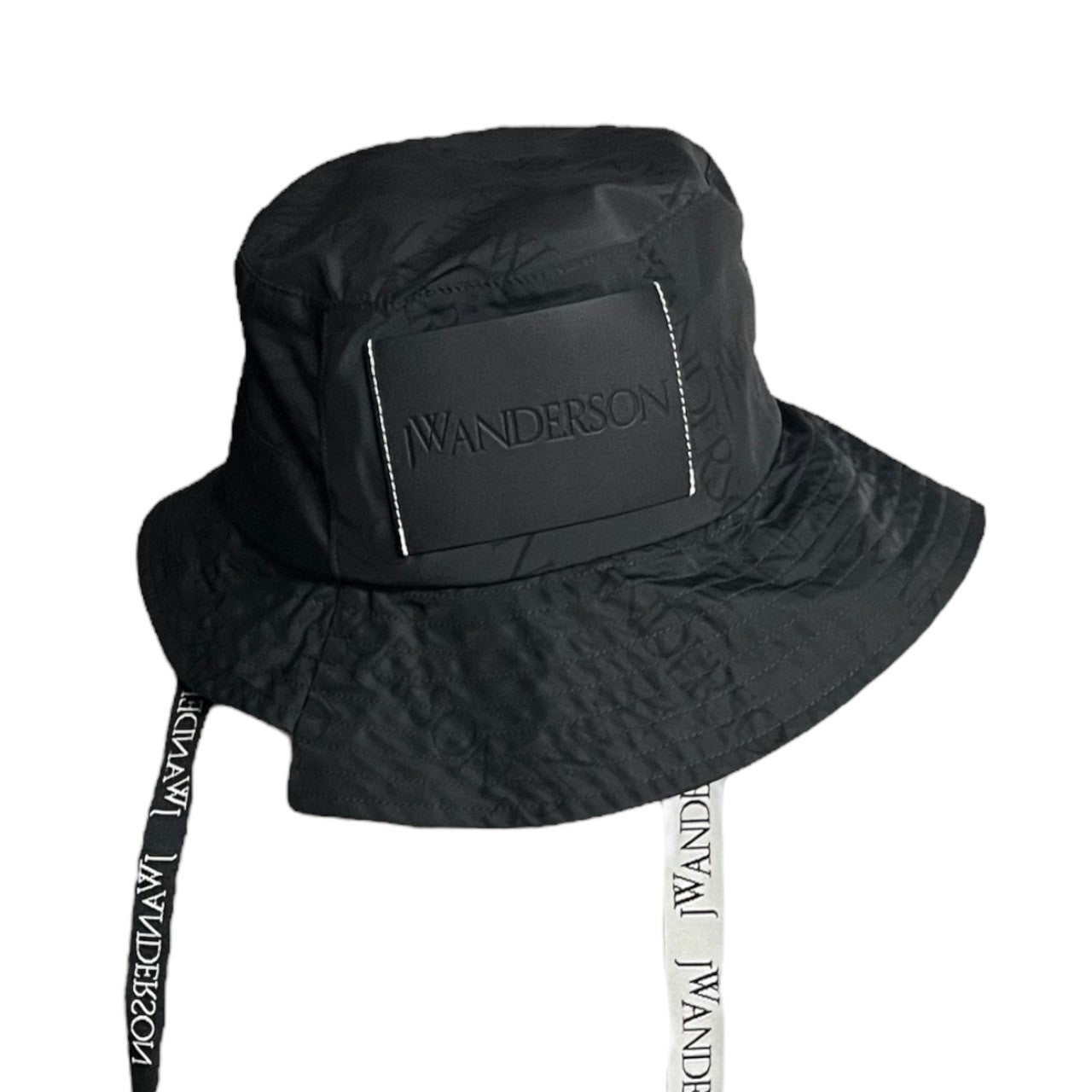 J.W.ANDERSON(ジェイダブリューアンダーソン) logo patch safari hat ロゴパッチ サファリ ハット N1 7GW 58 ブラック バケット