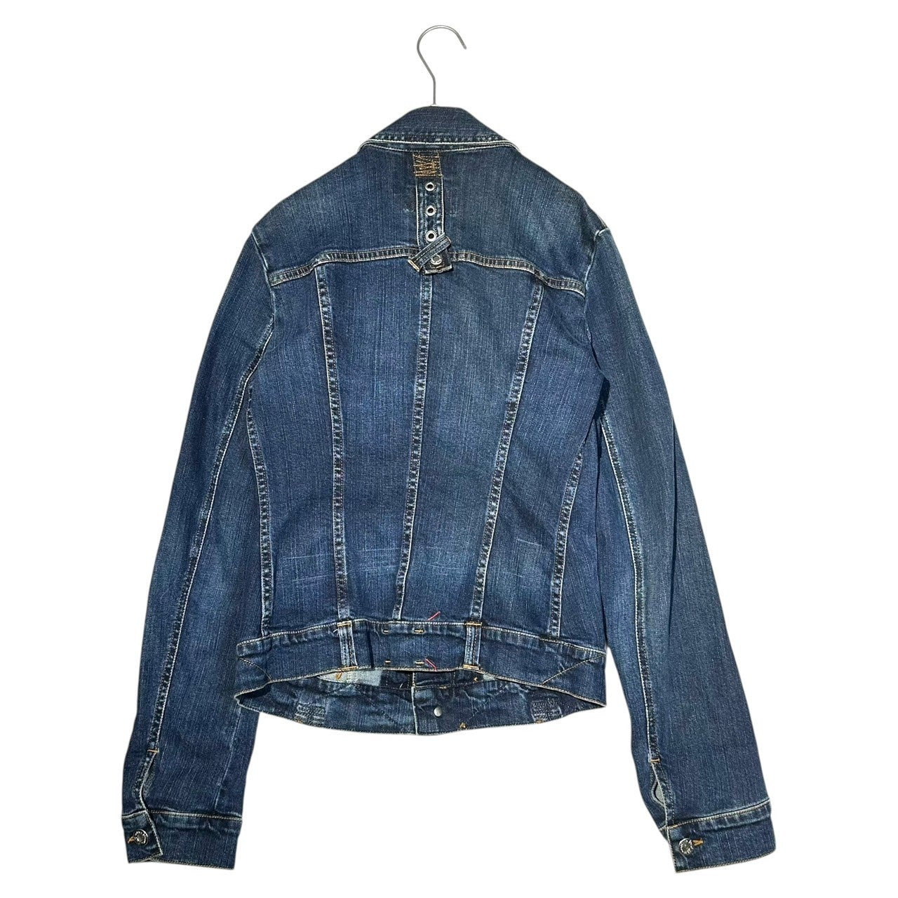 D&G(ディー&ジードルガバドルチェ&ガッバーナ) Chest Logo Stretch Denim Jacket 胸ロゴ ストレッチ デニム ジャケット S インディゴ