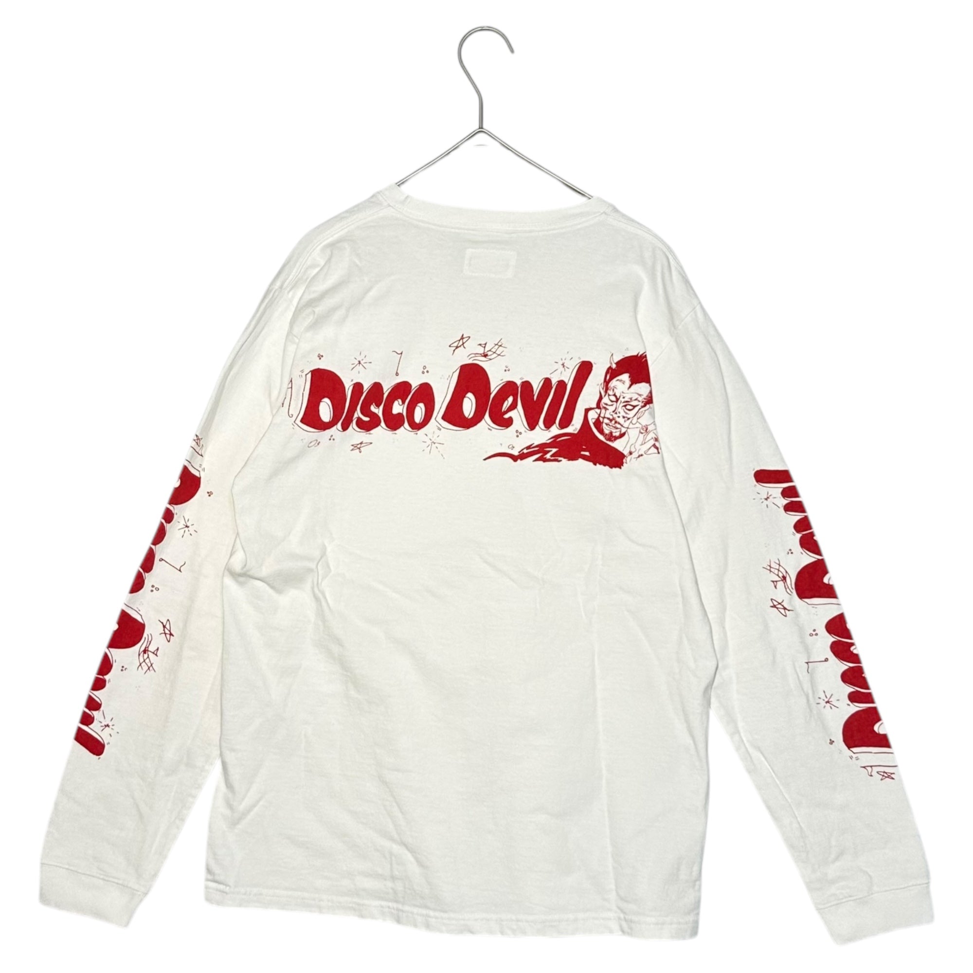 WACKO MARIA(ワコマリア) ”DISCO DEVIL”CREW NECK LONG SLEEVE T-SHIRTS プリント 長袖 クルーネック Tシャツ 19SS-WMT-LT01 M ホワイト カットソー