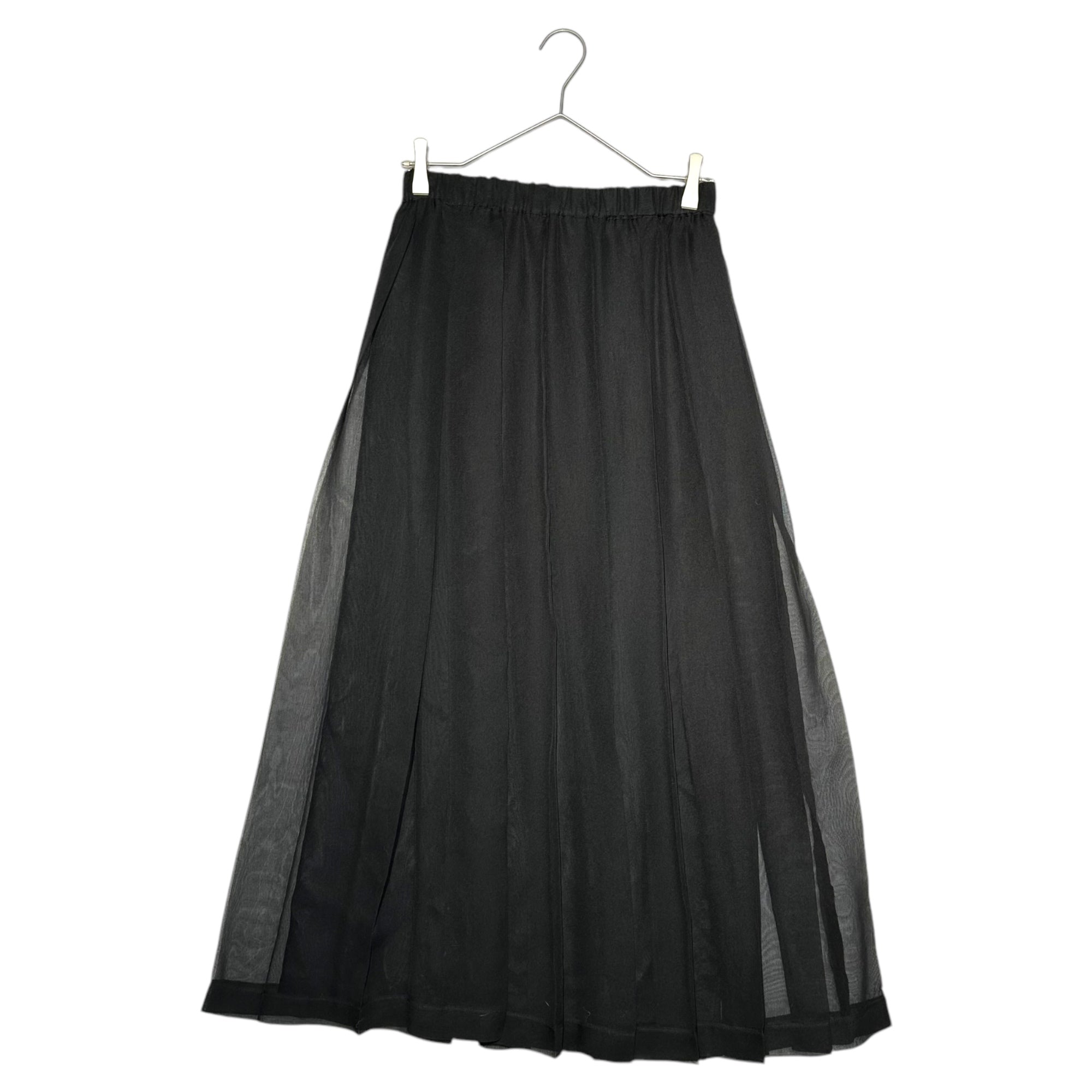 robe de chambre COMME des GARCONS(ローブドシャンブルコムデギャルソン) 97SS Pleated tulle long skirt 90年代 プリーツ チュール ロング スカート RS-100200 FREE ブラック AD1996
