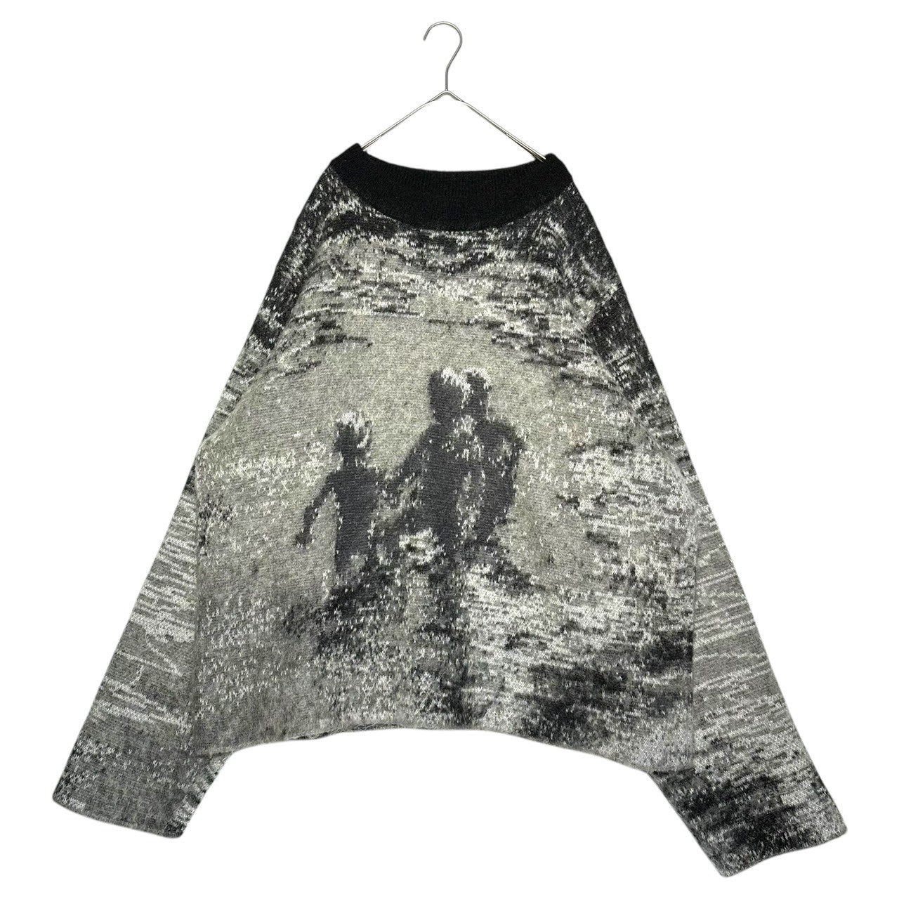 SHINYA KOZUKA(シンヤコズカ) 22AW Kroyer ジャガード モヘア オーバーサイズ ニット 2202SK52 S グレー ニット セーター