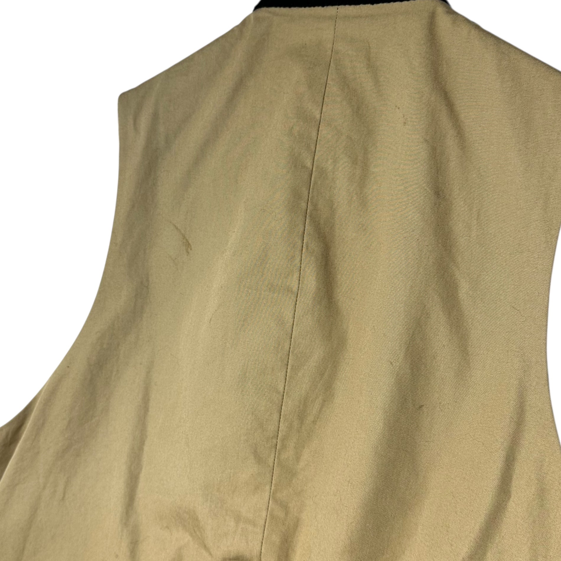 YOHJI YAMAMOTO POUR HOMME(ヨウジヤマモトプールオム) 11AW Wool Stripe Wrinkle-Finish Gilet ウール ストライプ シワ加工 ジレ HP-V12-116 3(M程度) ブラック ベスト