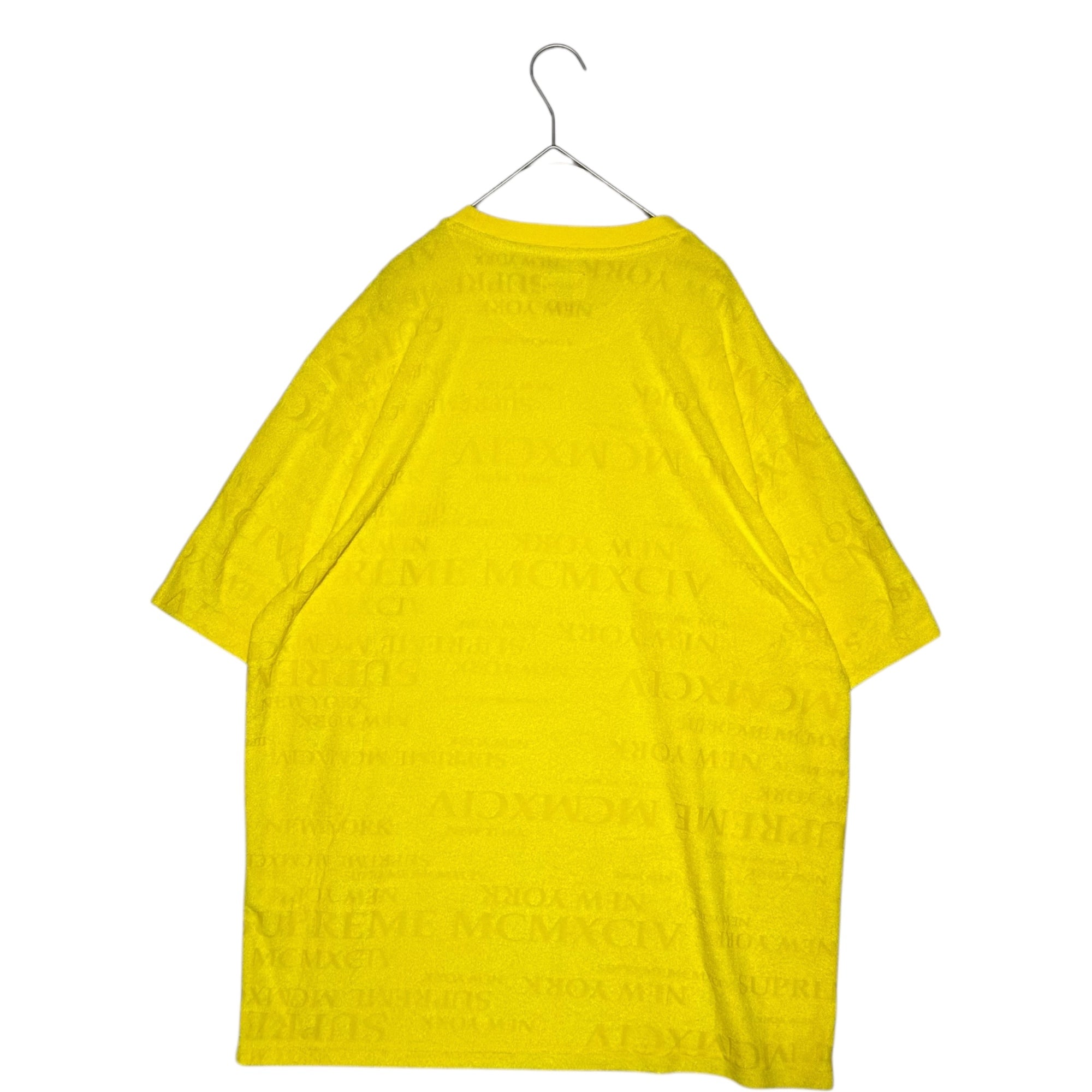SUPREME(シュプリーム) 20SS MCMXCIV Terry S/S Top Tee パイル地 半袖 Tシャツ L イエロー