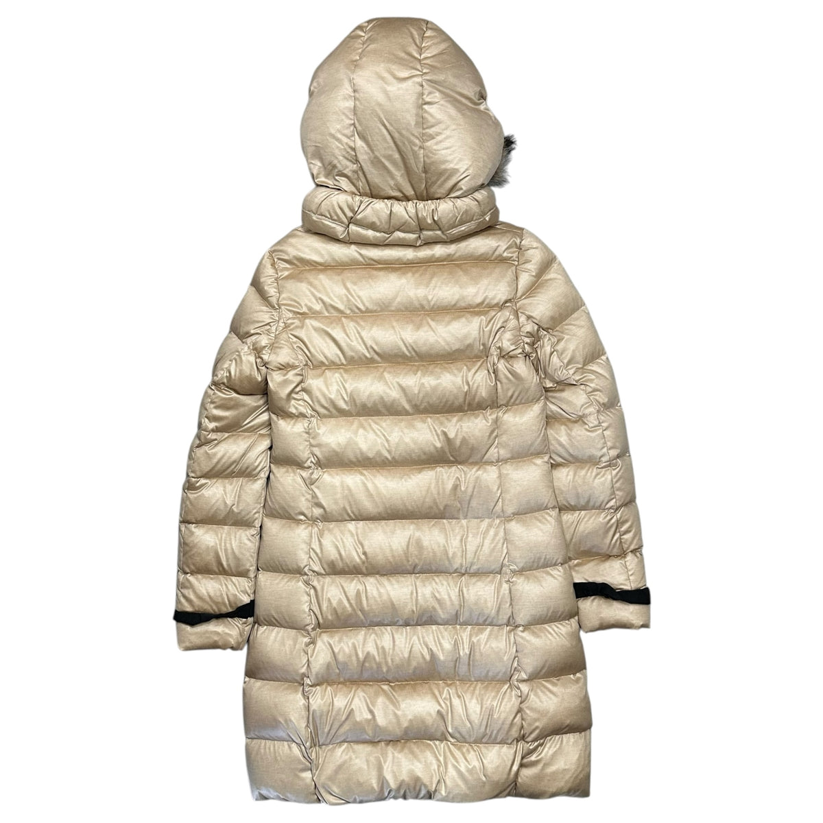 LANVIN en Bleu(ランバンオンブルー) Raccoon Fur-Trimmed Hooded Down Coat ラグーンファー フーデッド ダウン コート 3406108 36(S程度) ベージュ ジャケット
