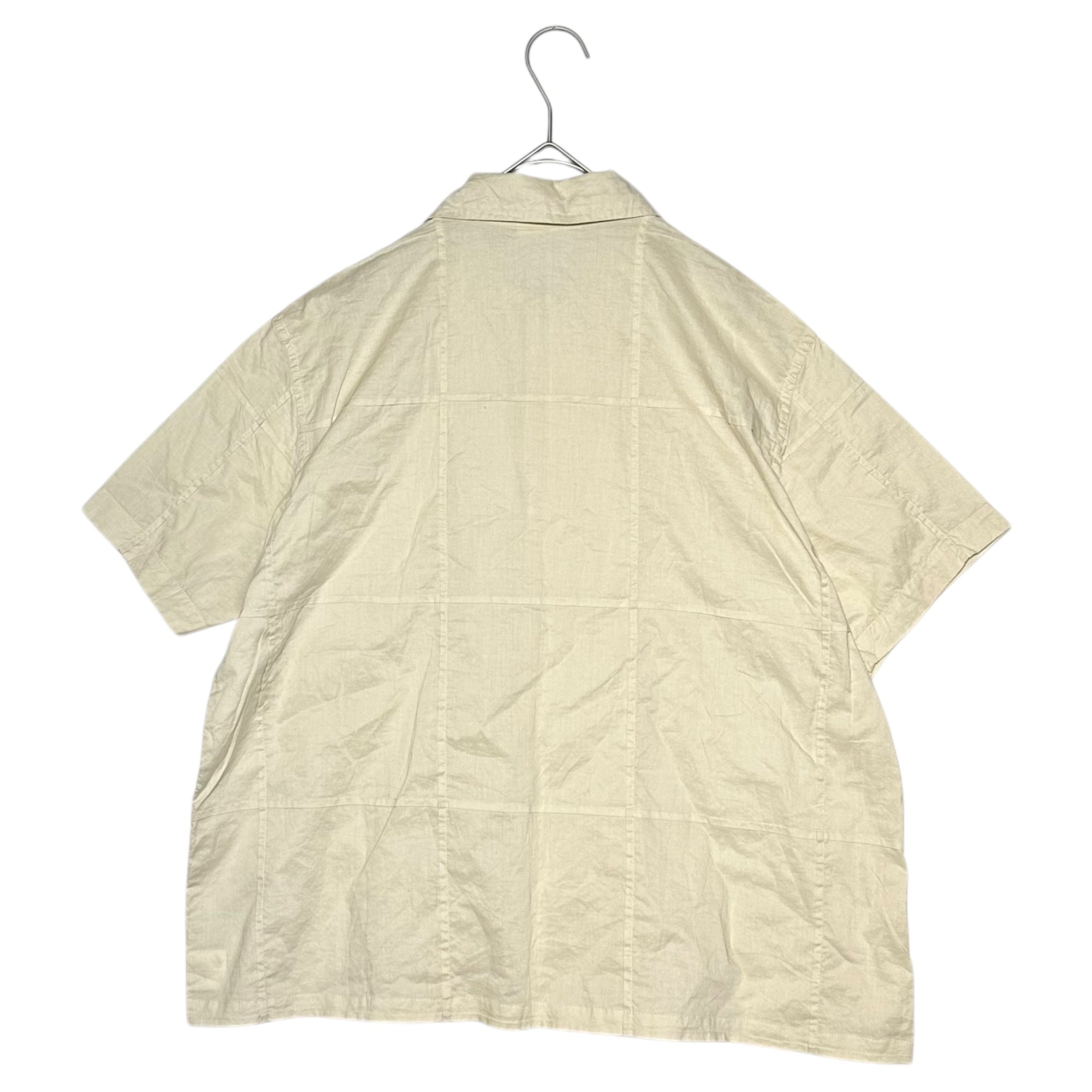 HAI SPORTING GEAR ISSEY MIYAKE(ハイスポルティングギア イッセイミヤケ) 80's Animal Embroidery Short Sleeve Cotton Shirt 80年代 動物 刺繍 半袖 コットン シャツ M アイボリー