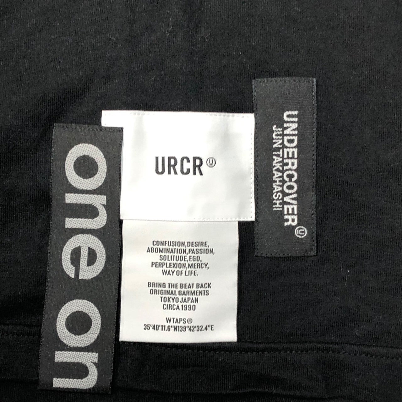 WTAPS×UNDERCOVER(ダブルタップス×アンダーカバー) GIG SS COTTON TEE コラボ タグ 半袖 Tシャツ 221ATUCD-CSM01S 02(M程度) ブラック