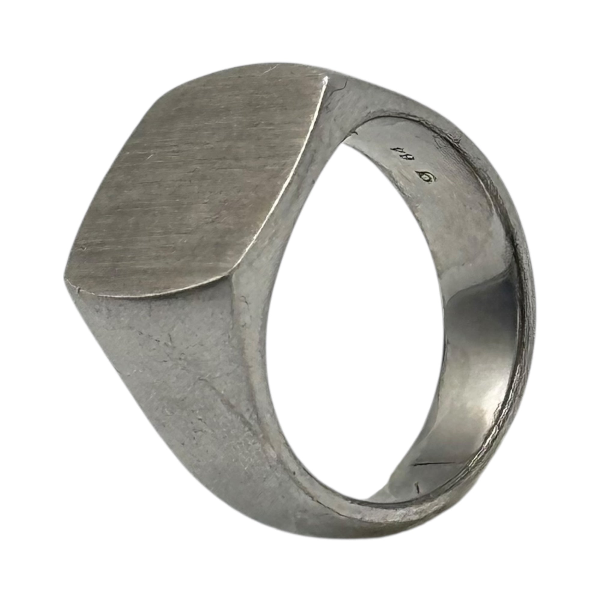 TOM WOOD(トムウッド) Cushion Satin Ring クッション サテン リング R74HSNA02S925 64(24号) シルバー シグネット