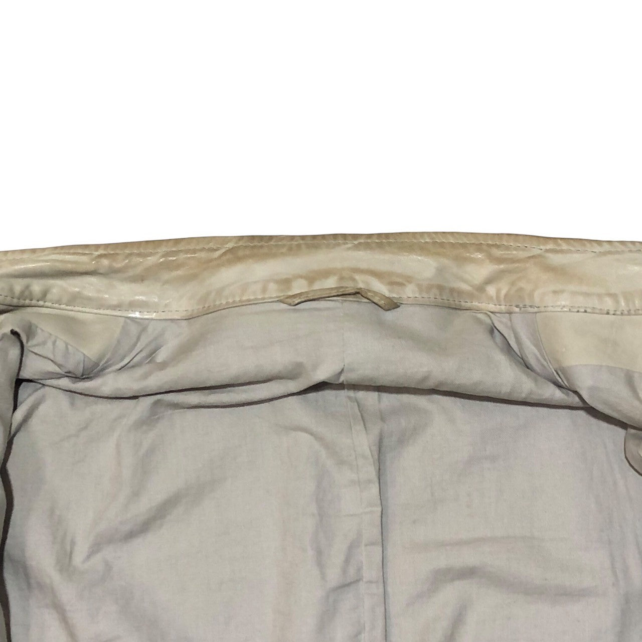 Martin Margiela 10(マルタンマルジェラ10) 09SS 本人期 5zip riders/Figure eight single riders/八の字ライダースジャケット/牛革 30 AM 101 SIZE 44 クリーム