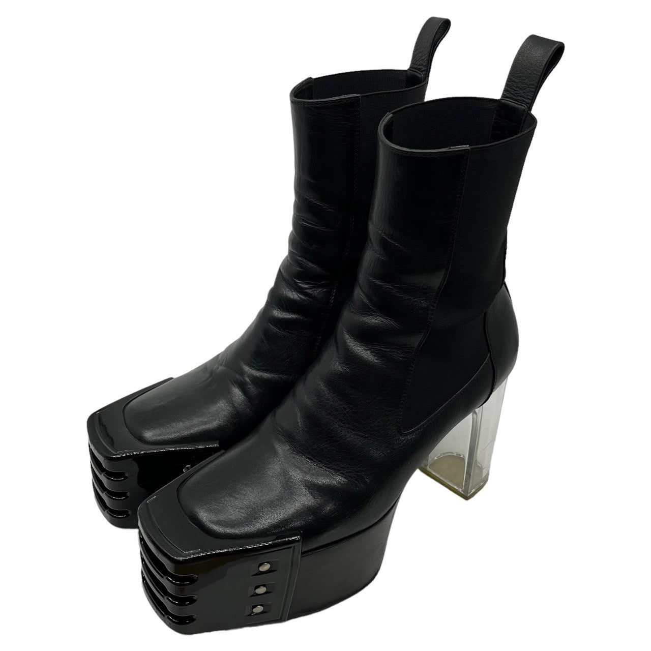 Rick Owens(リックオウエンス) 21SS GRILL KISS BOOTS グリル キスブーツ RU21S6829 42 ブラック×クリア  箱付