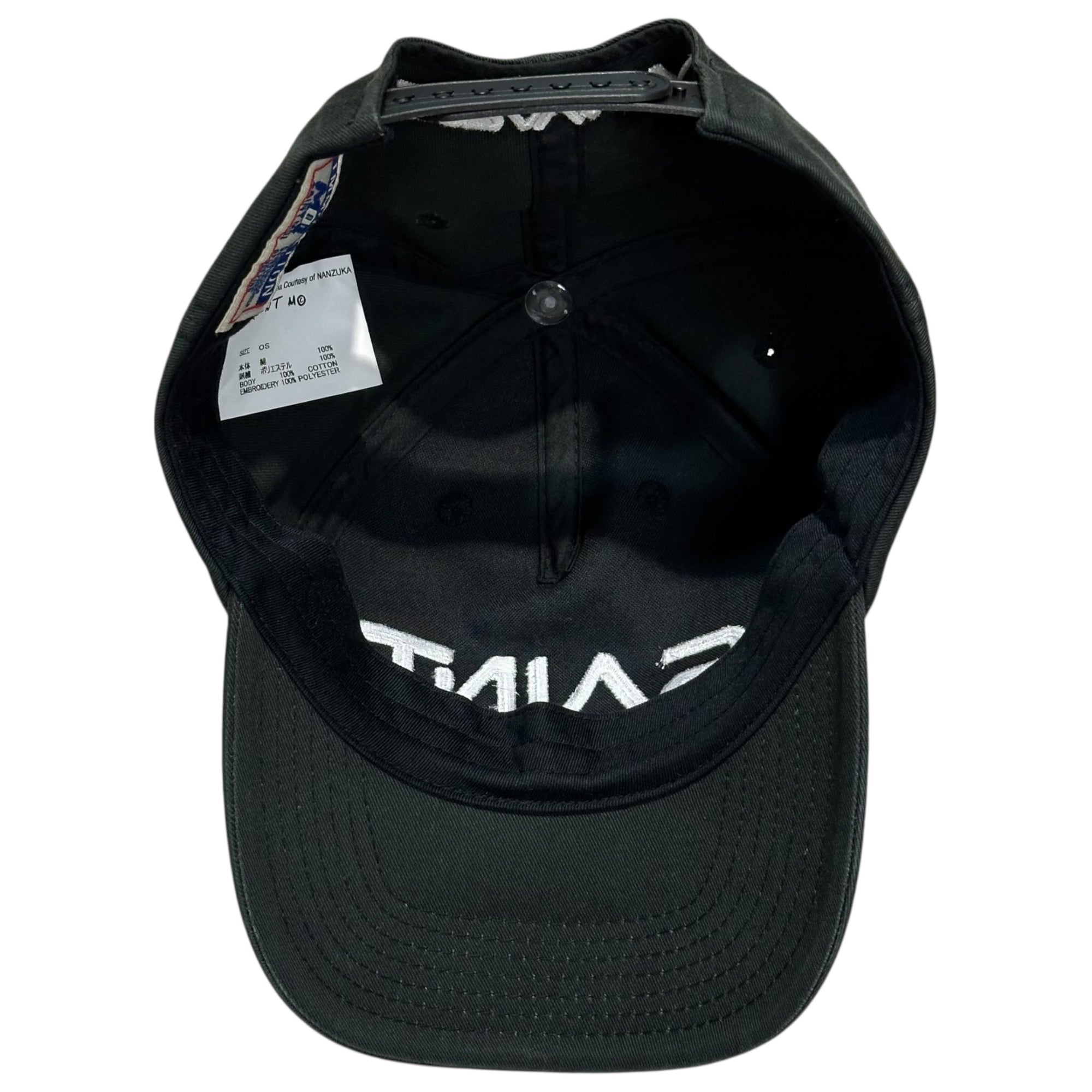 SAINT MICHAEL(セントマイケル) 25AW SORAYAMA SRYM CAP 空山基 ロゴ 刺繍 キャップ SM-HR1-0000-C81 OS ブラック 帽子 コラボ