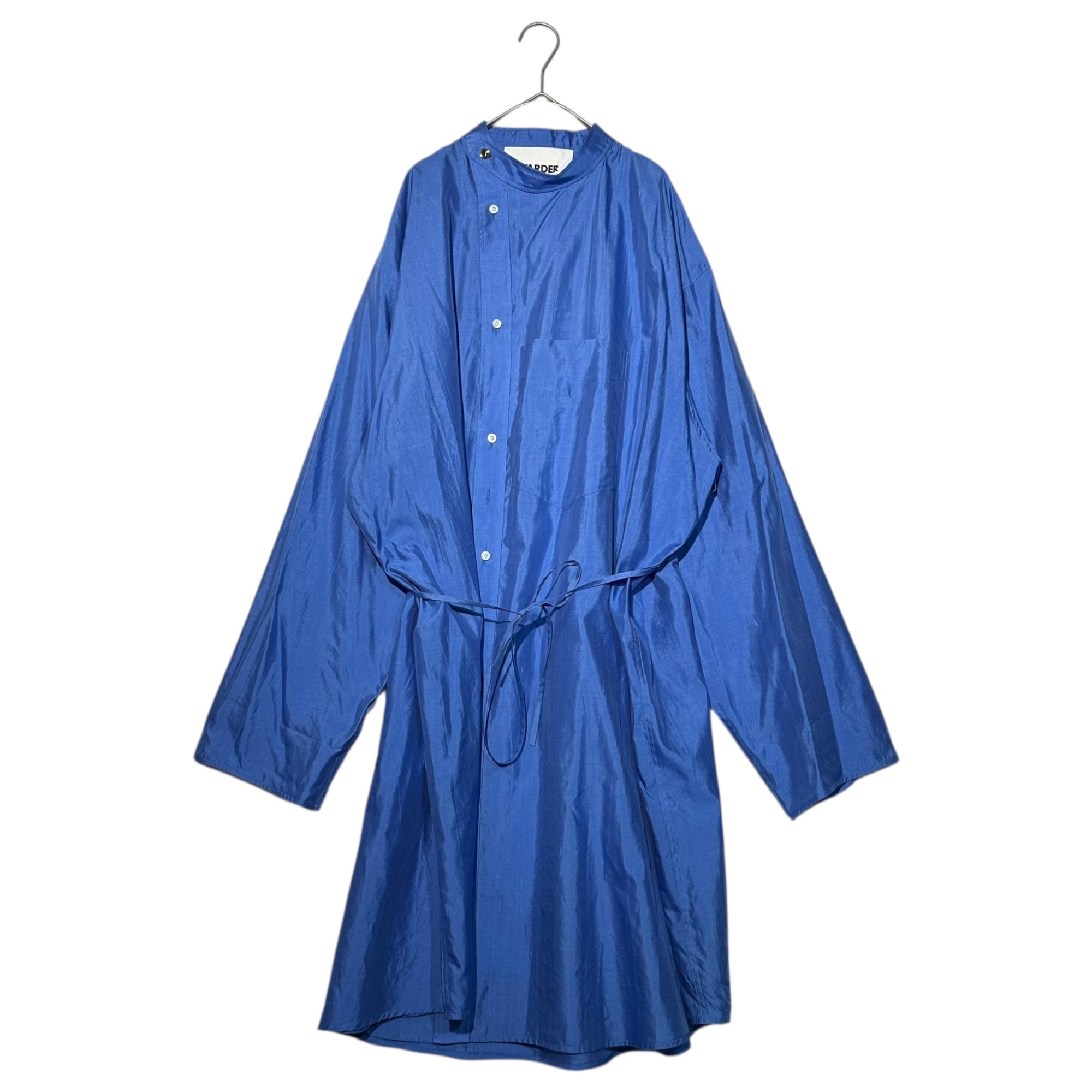 WARDER(ワーダー) 23SS Hospital Gown Shirt ホスピタル ガウン シャツ 00-23-1-02026 FREE サックスブルー シルク100% 参考定価54,000円+税