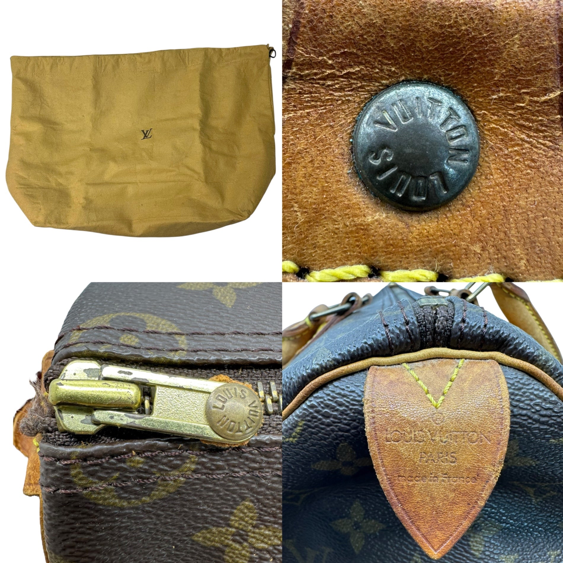 LOUIS VUITTON(ルイヴィトン) 90's Speedy 35 Monogram スピーディ 35 モノグラム M41524 ブラウン SP0934 90年代 ヴィンテージ ミニ ボストン ハンド バッグ
