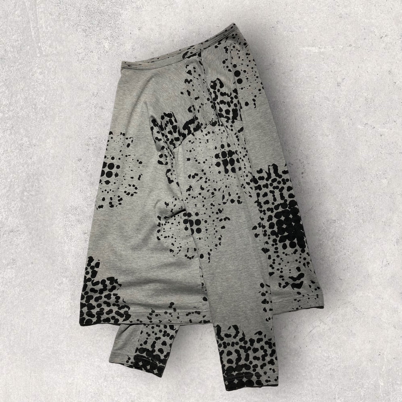 COMME des GARCONS HOMME(コムデギャルソンオム) 90's総柄カットソー 表記消え(メンズMサイズ程度) グレー 田中オム