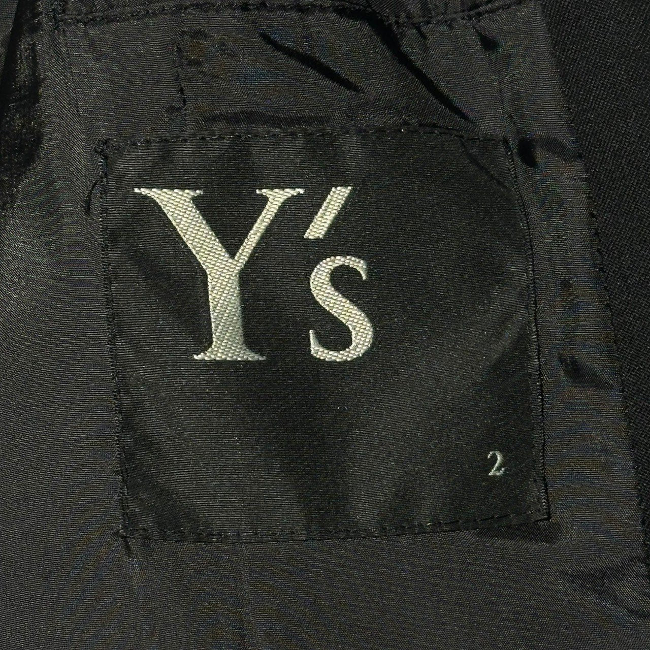 Y's(ワイズ) Wool Gabardine Long Tailored Jacket ウール ギャバジン ロング テーラード ジャケット YG-J03-100 2(M) ブラック