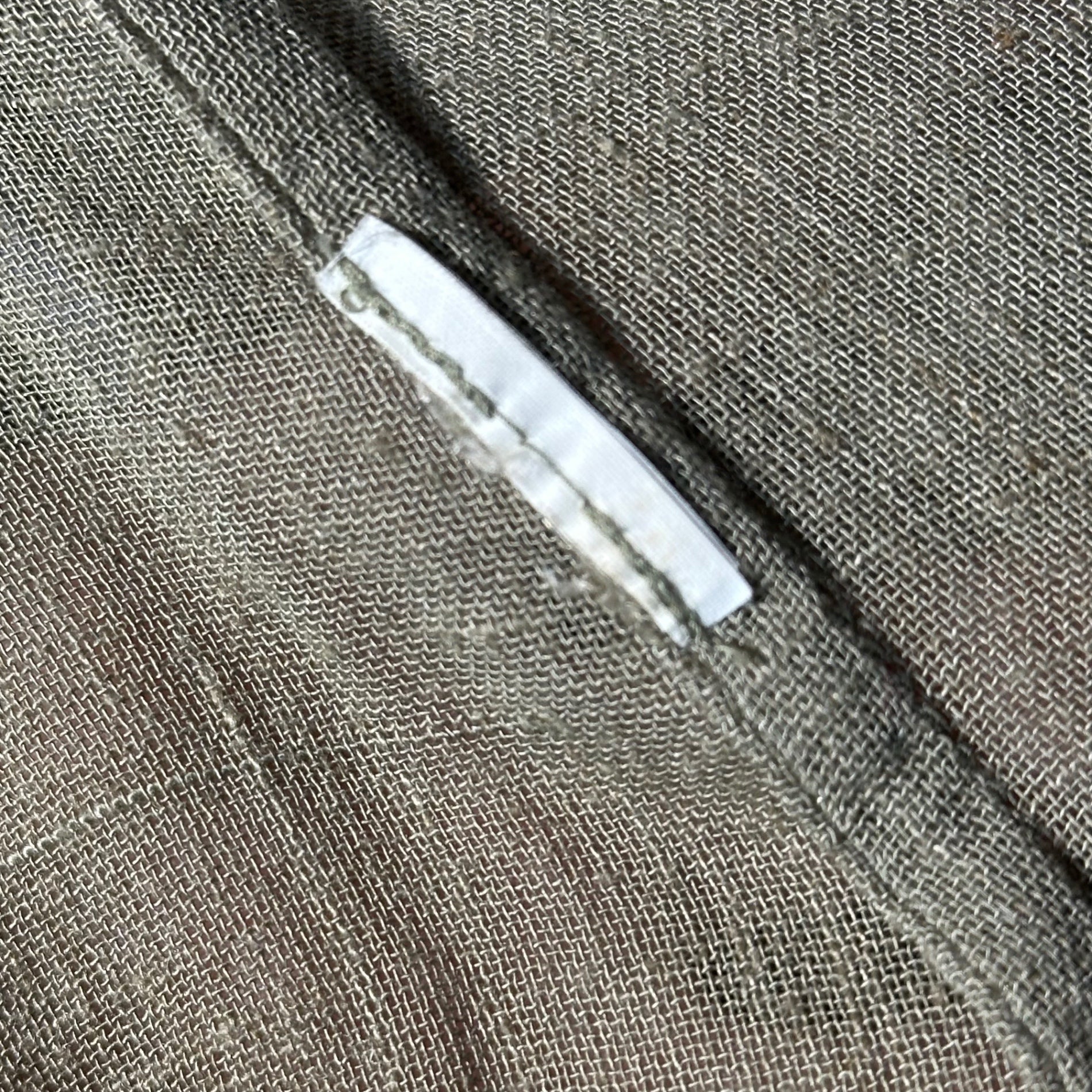 ISSEY MIYAKE(イッセイミヤケ) 70's Vintage Layered-Style Crewneck Dress 70年代 ヴィンテージ レイヤード調 クルーネック ワンピース ポケット FREE ベージュ 品質表示タグ切り取り 初期 筆タグ