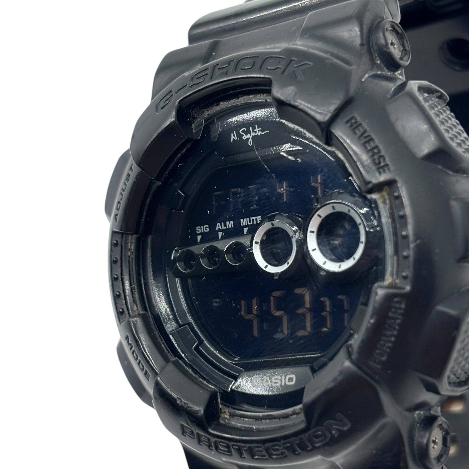 CASIO×Nigel Sylvester(カシオ×ナイジェルシルベスター) G-SHOCK DIGITAL 30周年記念モデル ジーショック デルタ 腕時計 GD-101NS-1JR ブラック デジタル ウォッチ コラボ