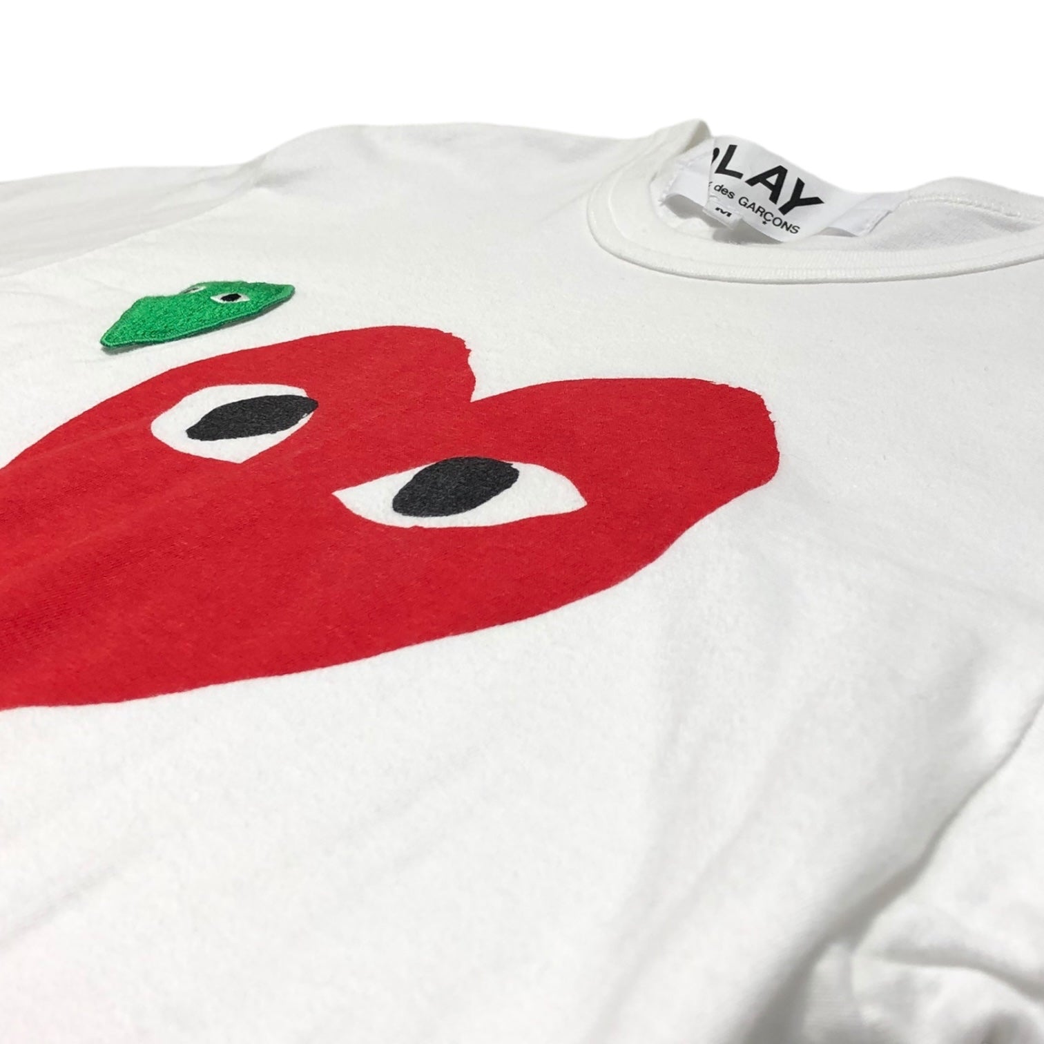 PLAY COMME des GARCONS(プレイコムデギャルソン) Multiple Heart Printed S/S T-Shirt ハート ロゴ 半袖 Tシャツ AZ-T280 M ホワイト AD2020/9