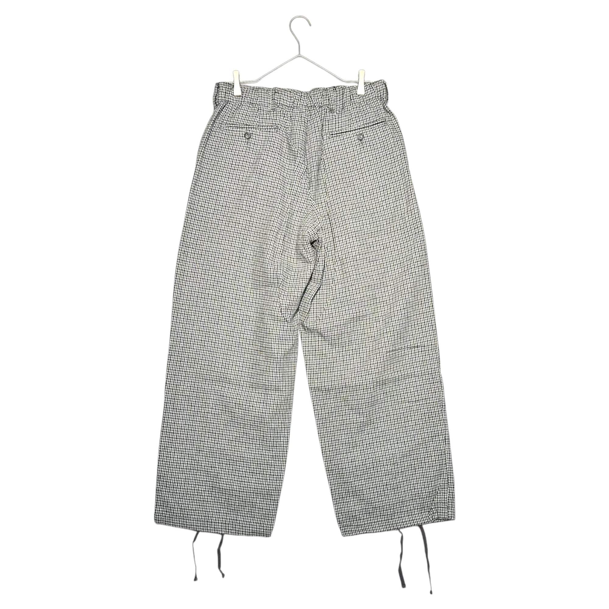 Engineered Garments(エンジニアードガーメンツ) 20AW Emarson Pant Wool hound's-tooth pattern エマーソン パンツ ウール 千鳥柄 M グレー 2タック スラックス