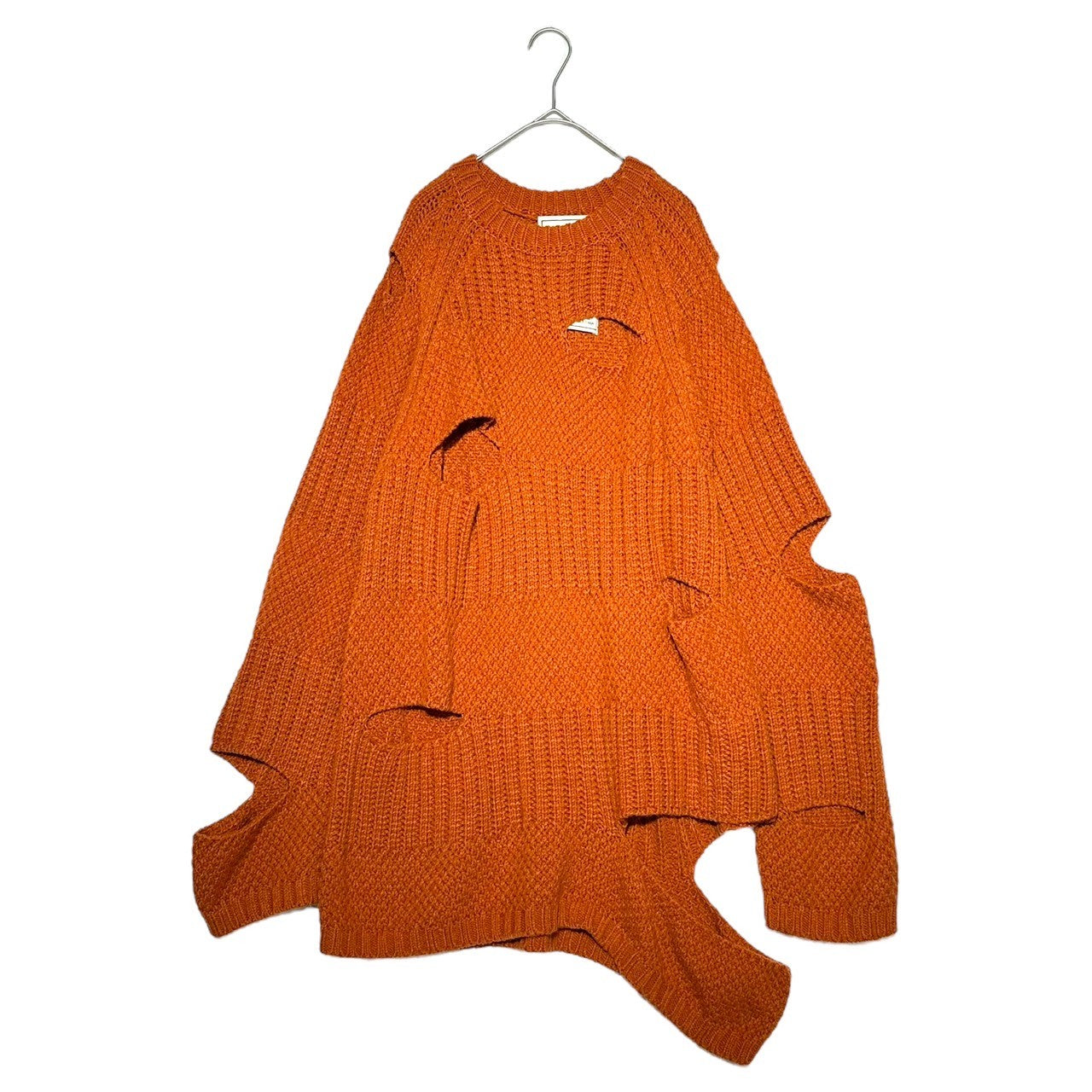 Maison MIHARA YASUHIRO(メゾンミハラヤスヒロ) Oversized Damaged Cutout Knit Pullover オーバーサイズ ダメージ 加工 カットアウト ニット プルオーバー 91553353 46(S) ブラウン