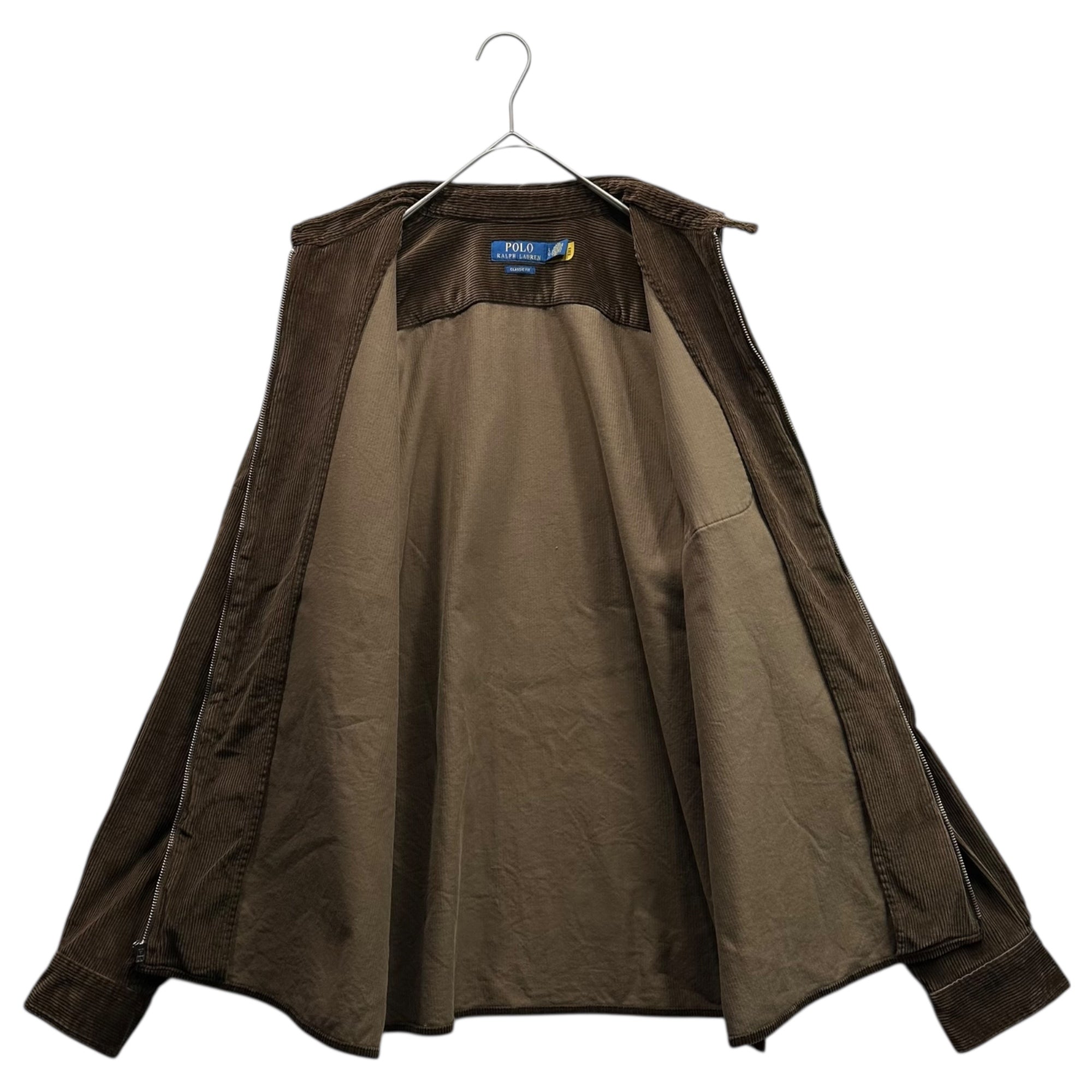 POLO RALPH LAUREN(ポロラルフローレン) Corduroy Zip-Up Swing Top Jacket コーデュロイ ジップアップ スイングトップ ジャケット L ブラウン